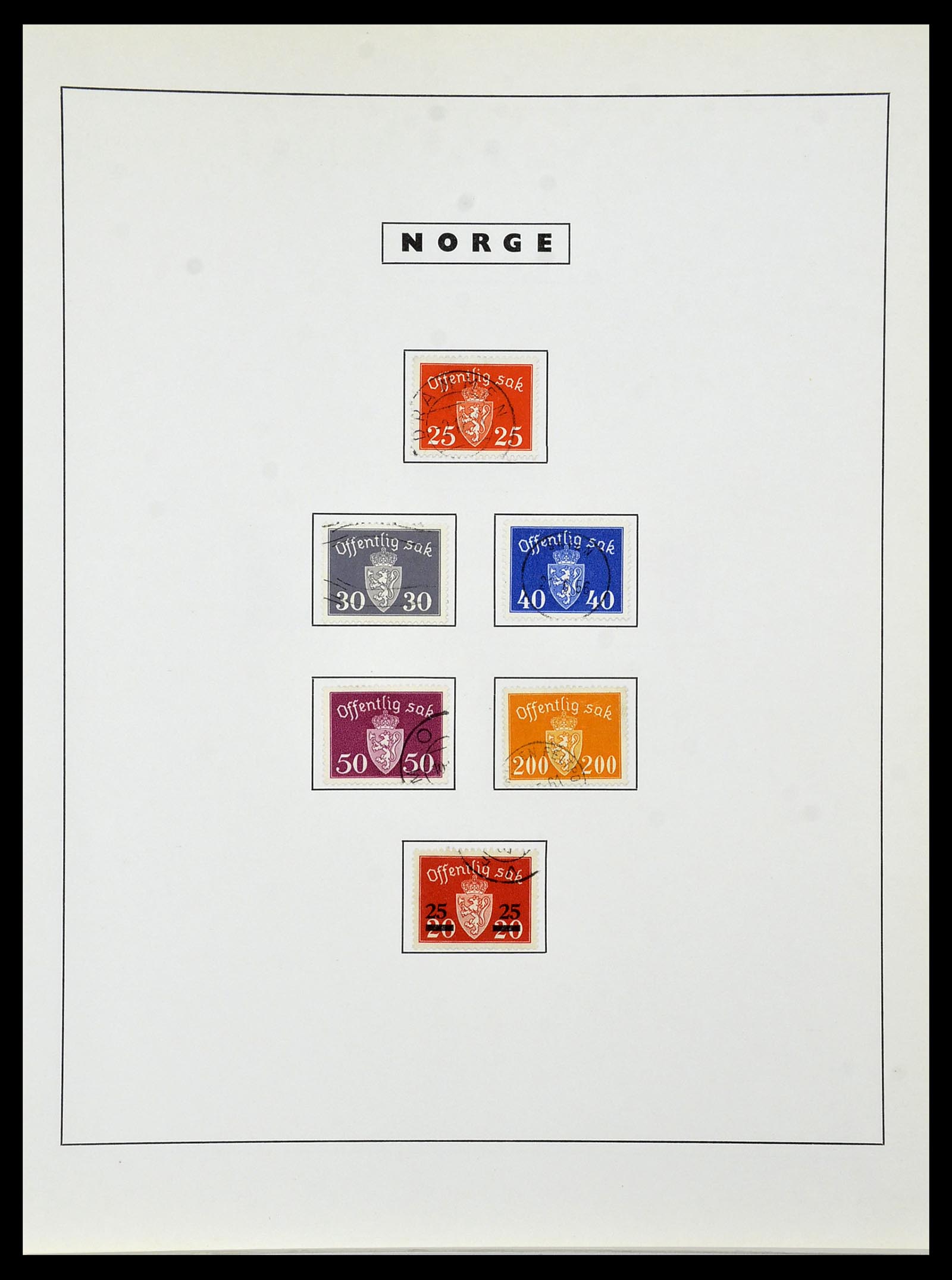 34274 125 - Postzegelverzameling 34274 Noorwegen 1856-2012.