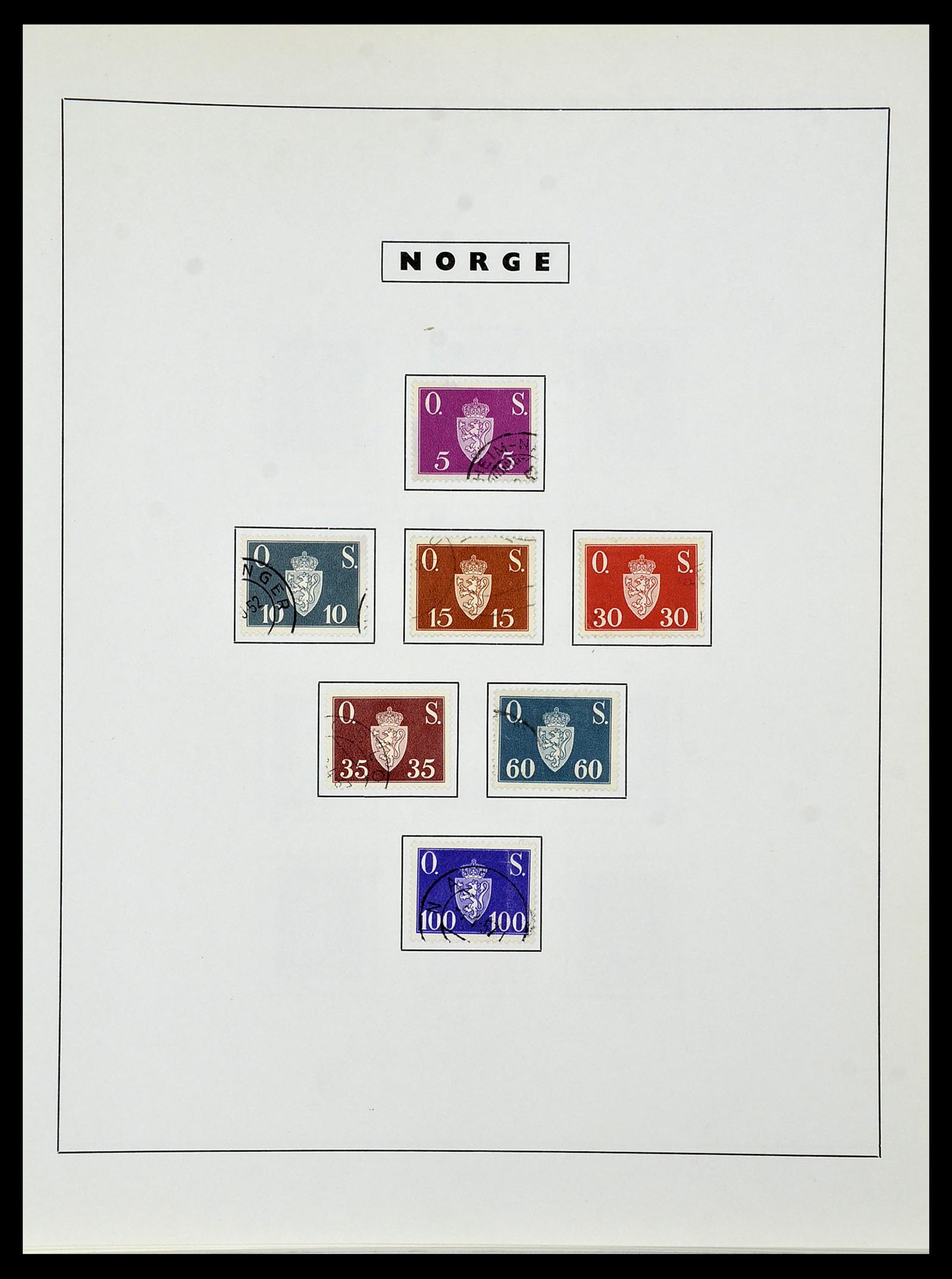 34274 126 - Stamp collection 34274 Norway 1856-2012.