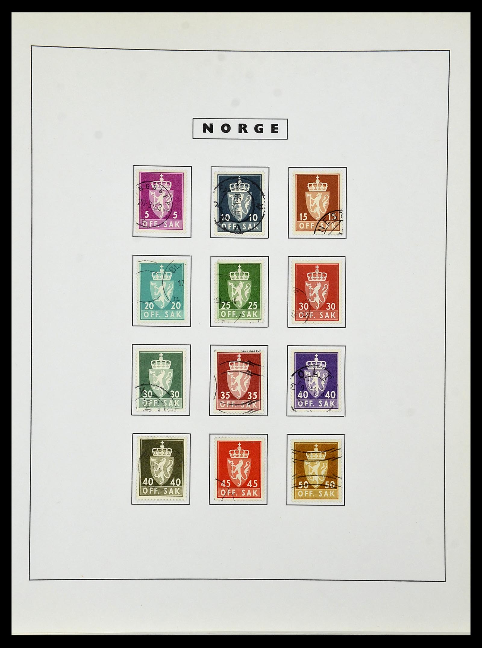34274 127 - Postzegelverzameling 34274 Noorwegen 1856-2012.
