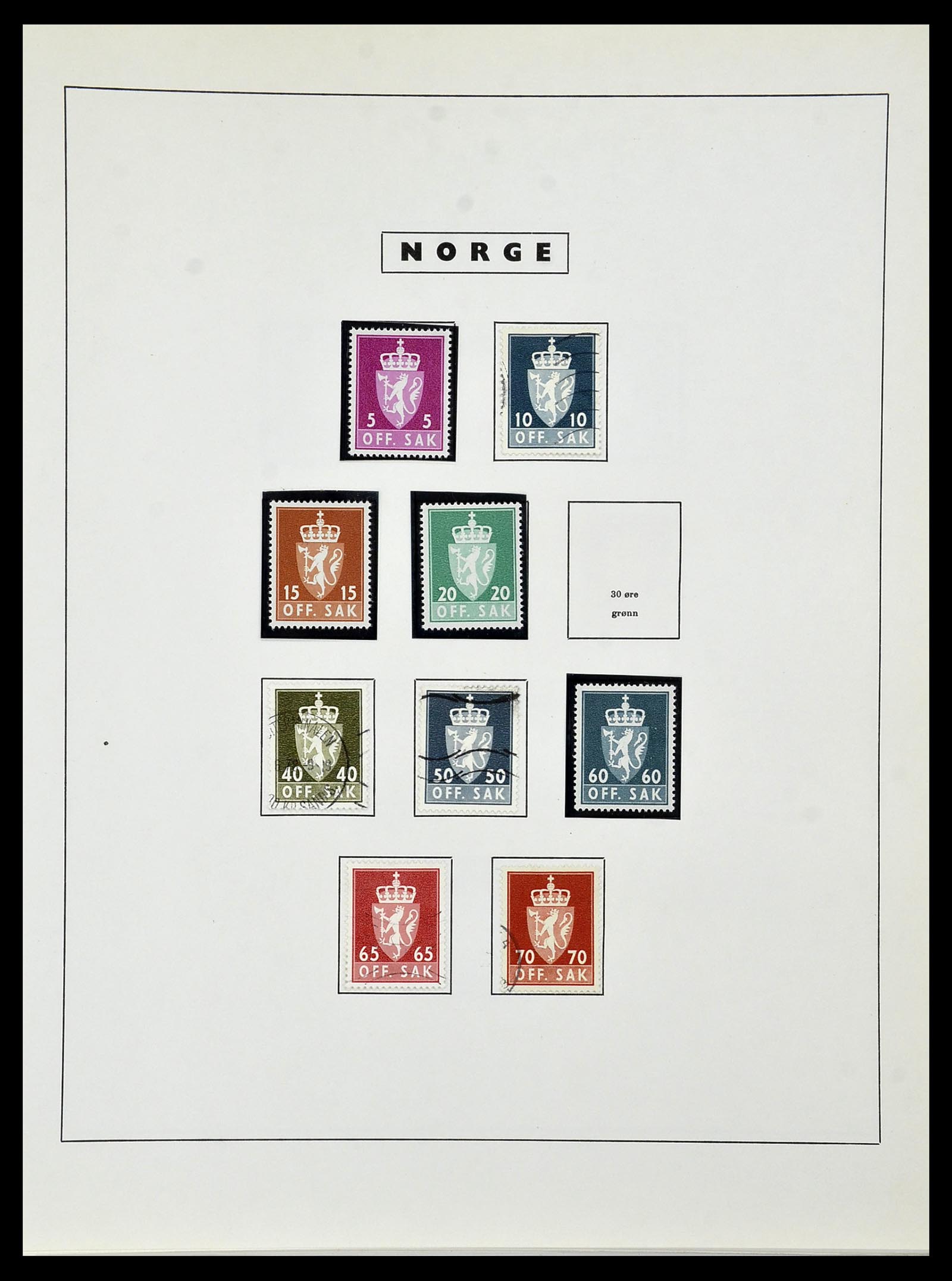 34274 129 - Stamp collection 34274 Norway 1856-2012.