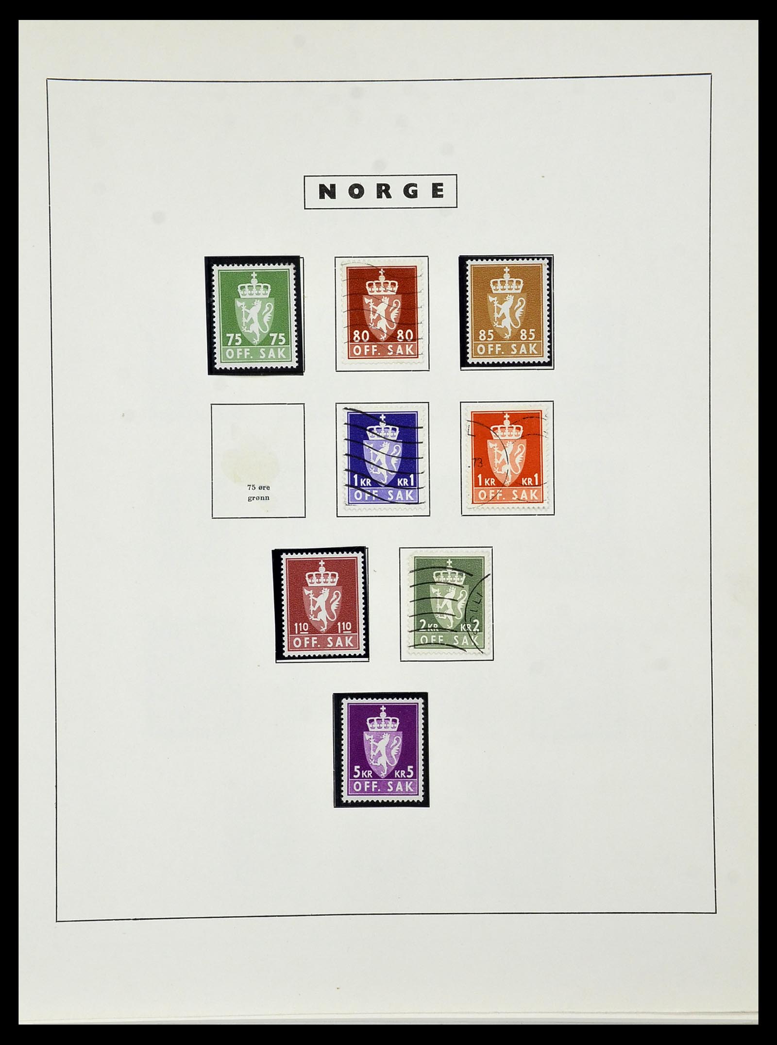 34274 130 - Stamp collection 34274 Norway 1856-2012.