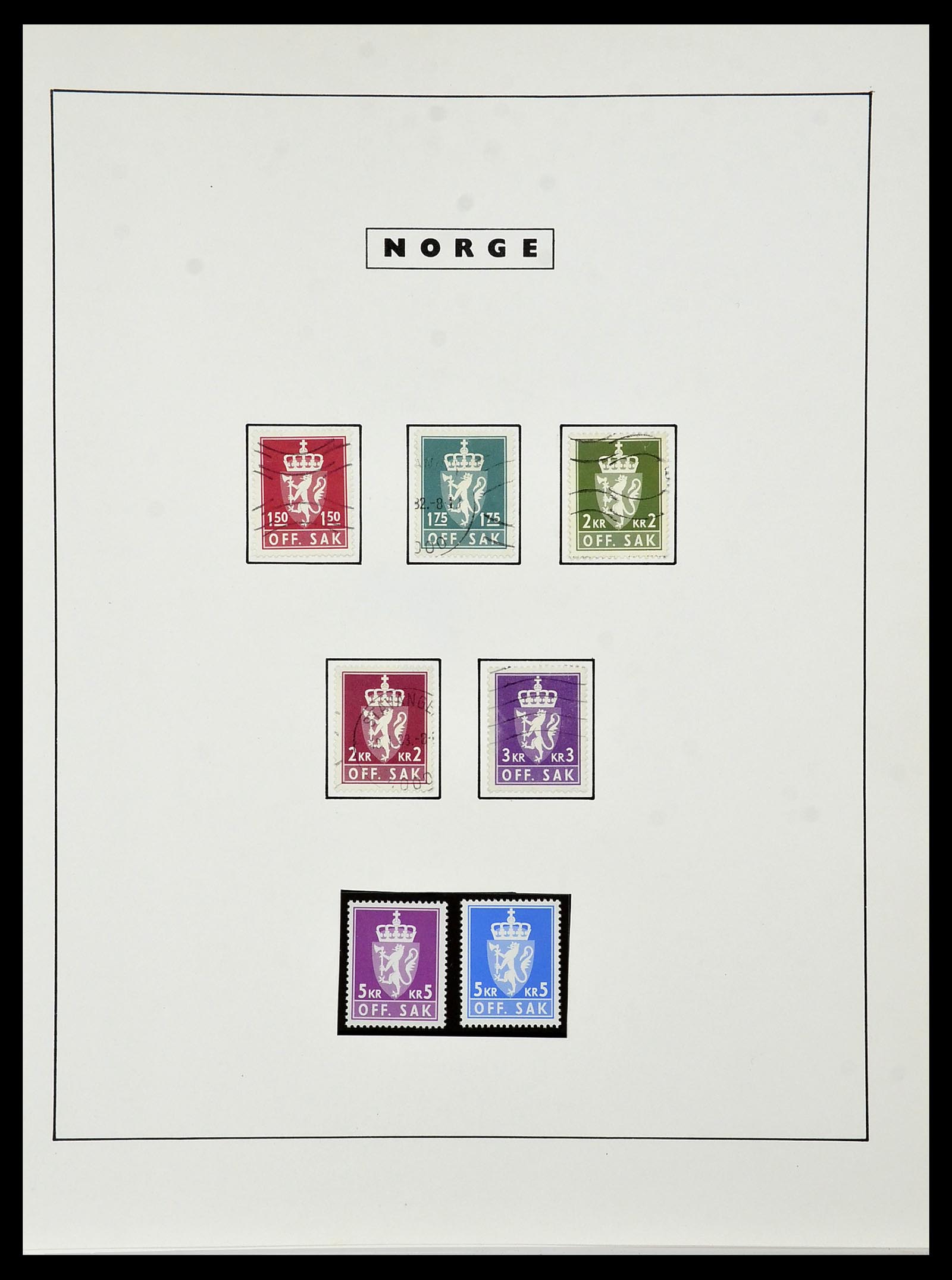 34274 132 - Stamp collection 34274 Norway 1856-2012.