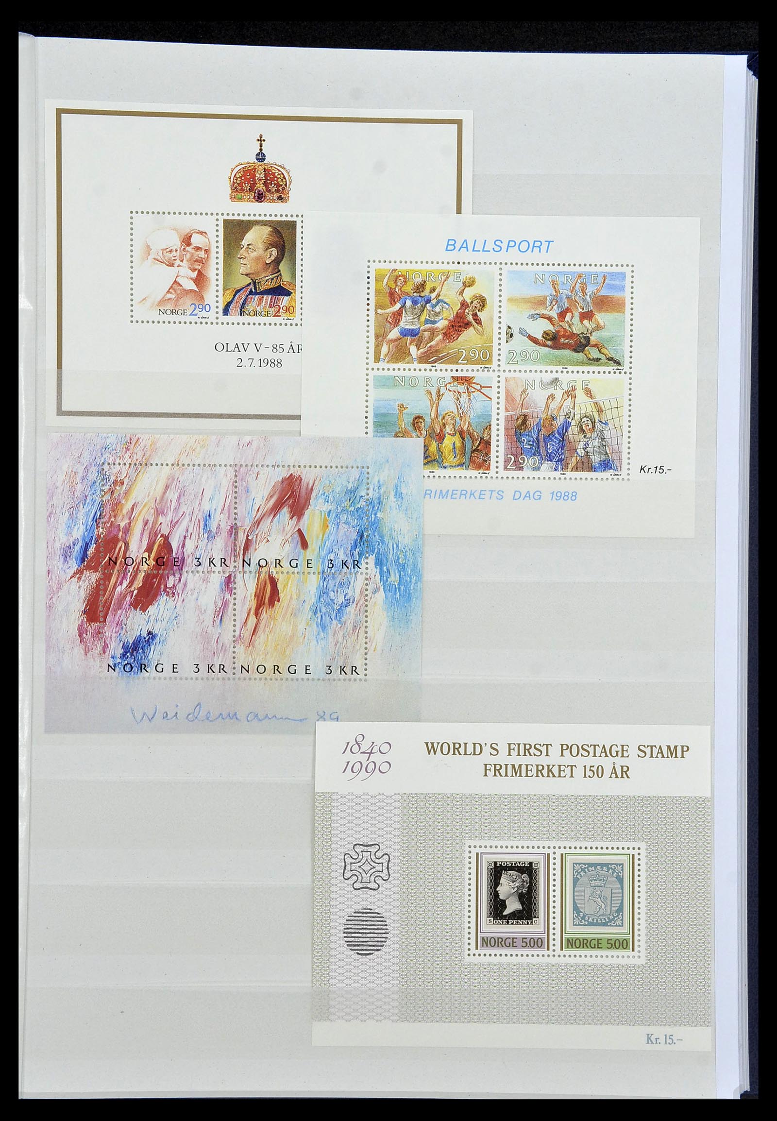34274 164 - Postzegelverzameling 34274 Noorwegen 1856-2012.