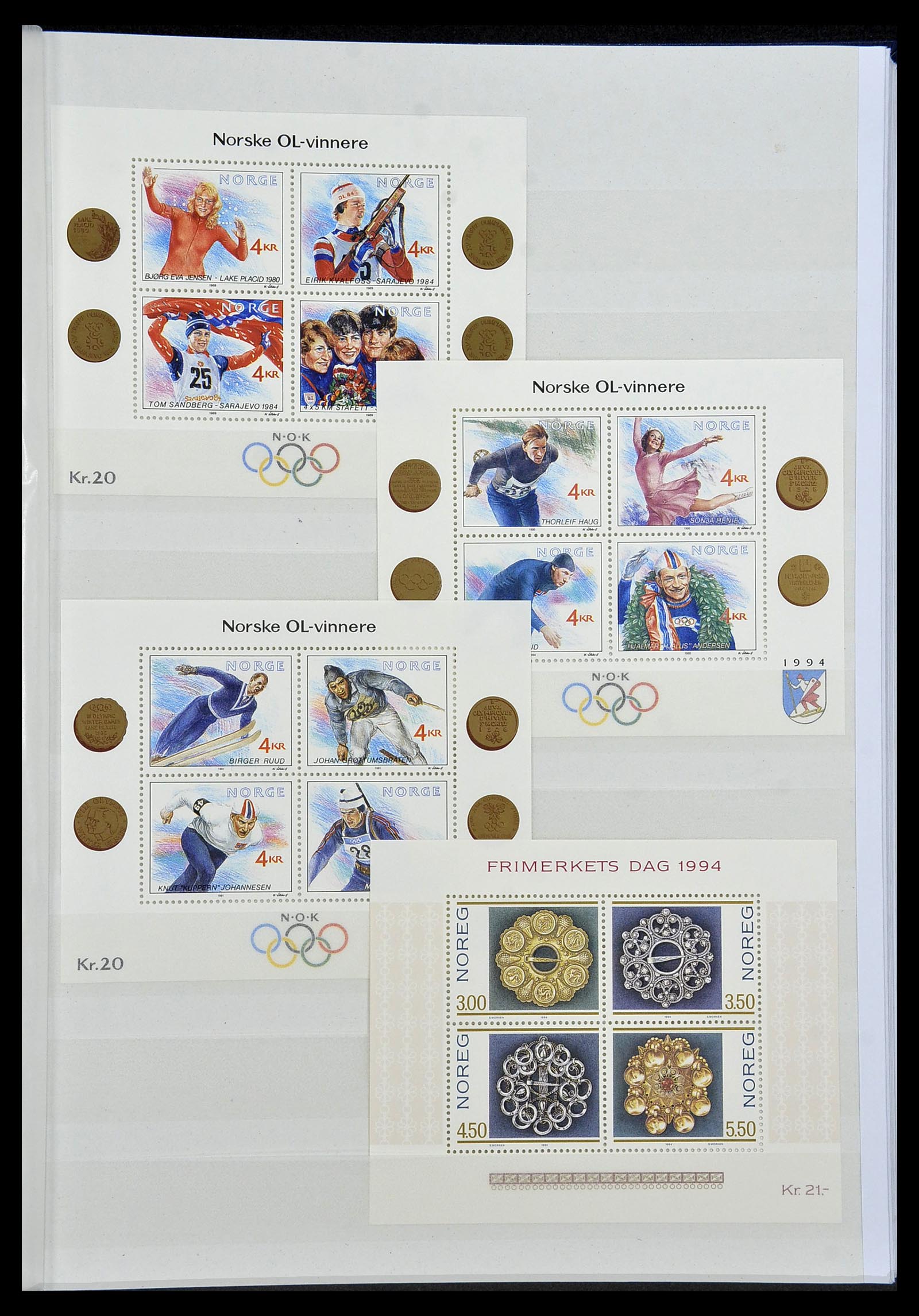 34274 166 - Postzegelverzameling 34274 Noorwegen 1856-2012.