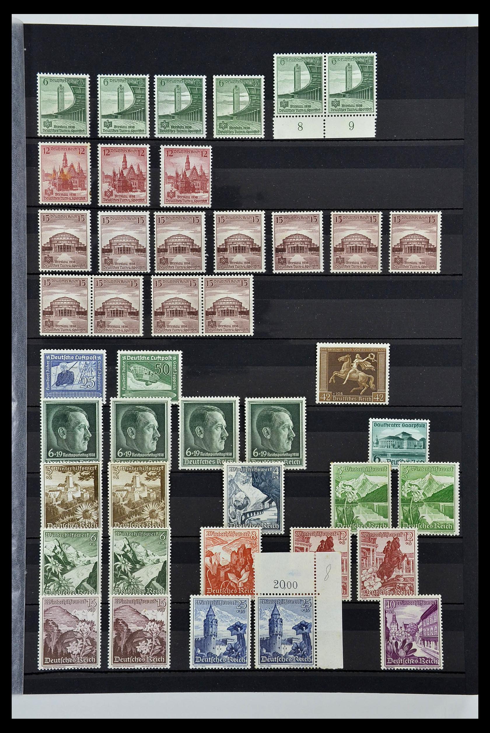 34275 023 - Postzegelverzameling 34275 Duitse Rijk postfris 1889-1945.
