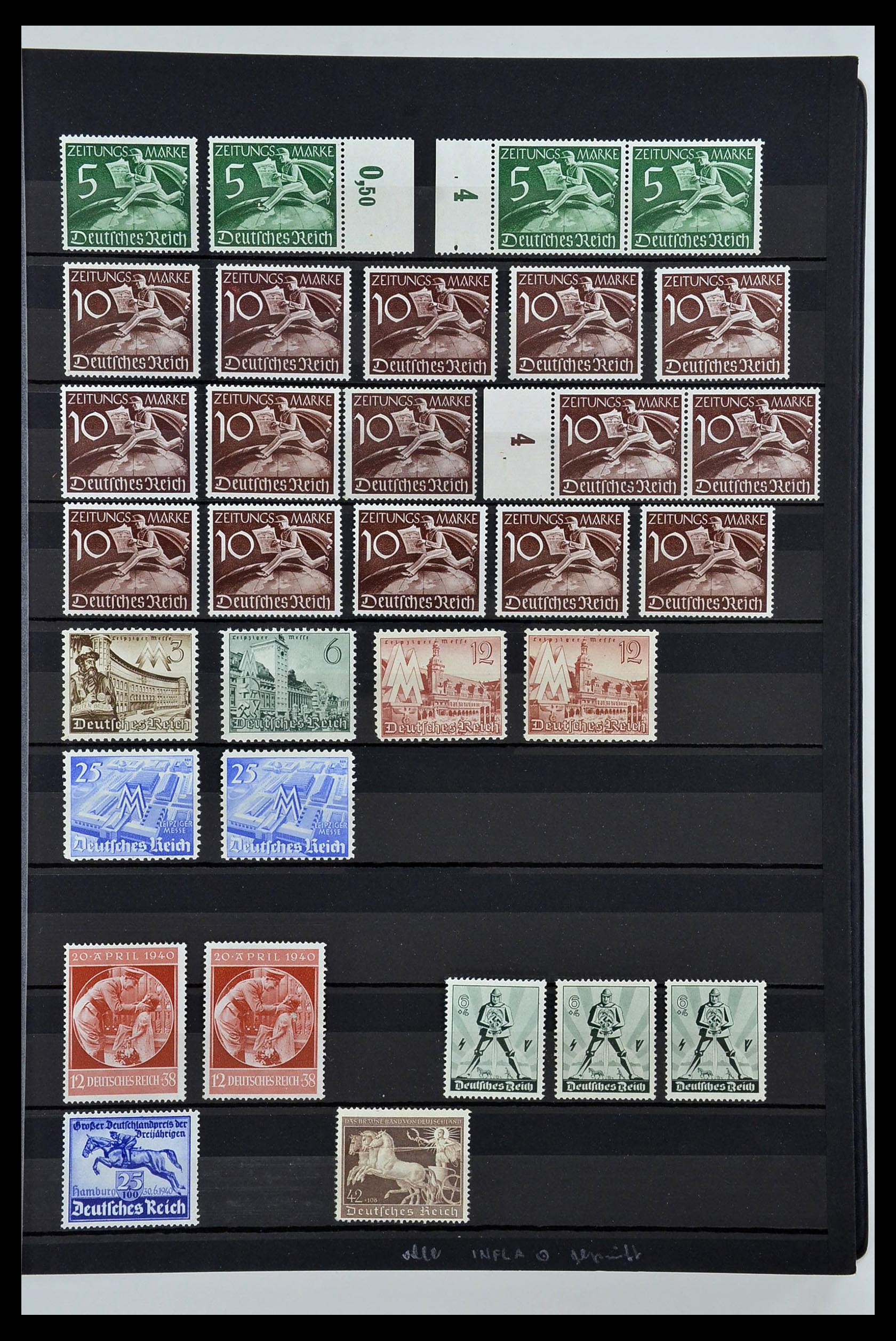 34275 025 - Postzegelverzameling 34275 Duitse Rijk postfris 1889-1945.