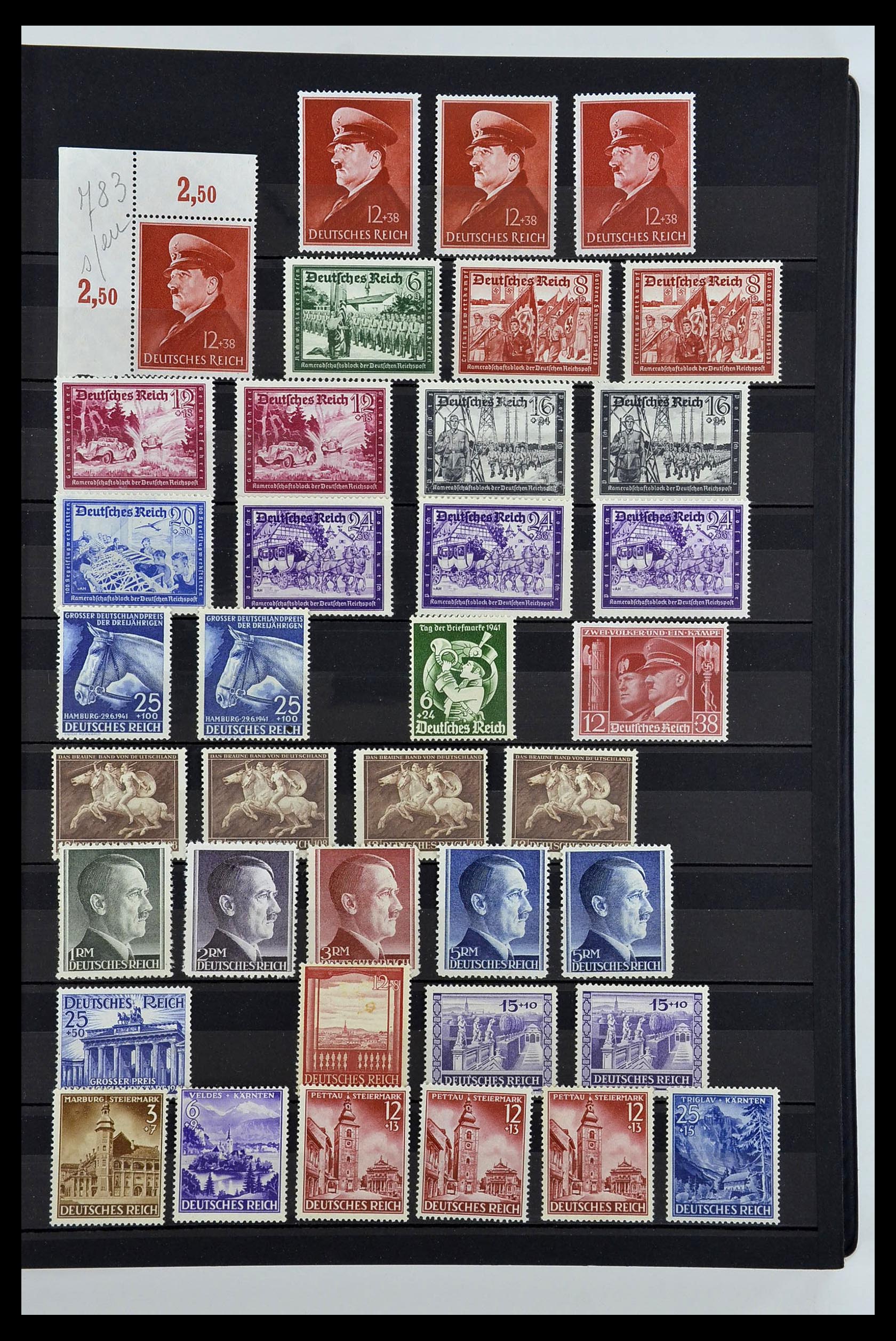 34275 027 - Postzegelverzameling 34275 Duitse Rijk postfris 1889-1945.