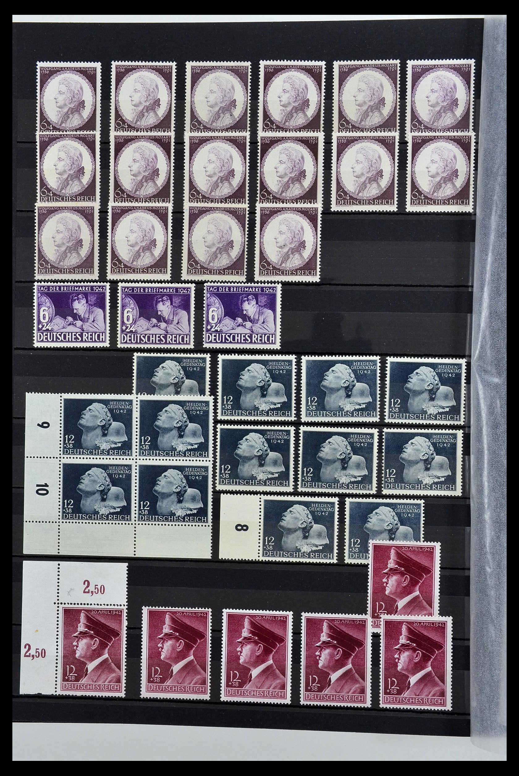 34275 028 - Postzegelverzameling 34275 Duitse Rijk postfris 1889-1945.
