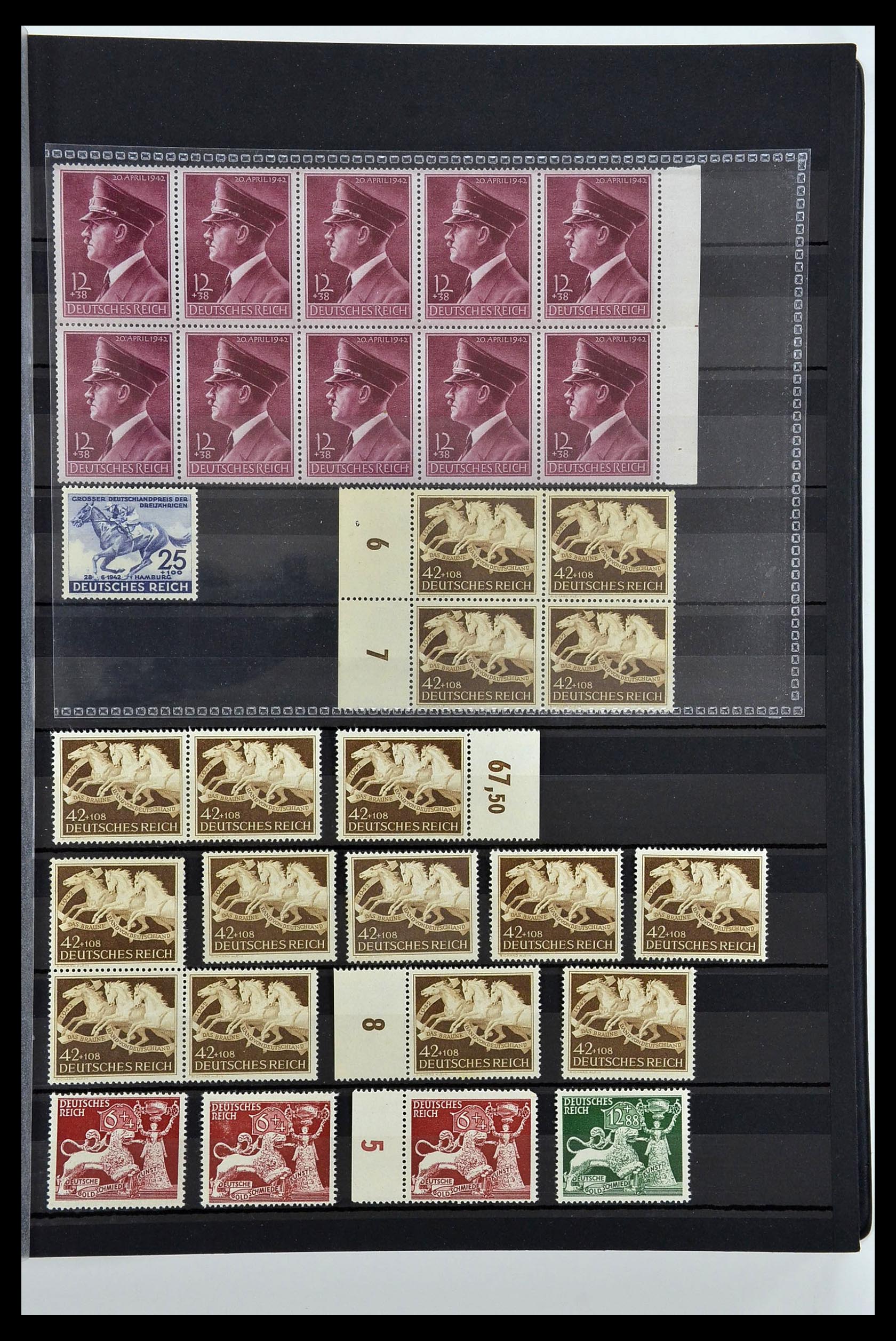 34275 029 - Postzegelverzameling 34275 Duitse Rijk postfris 1889-1945.
