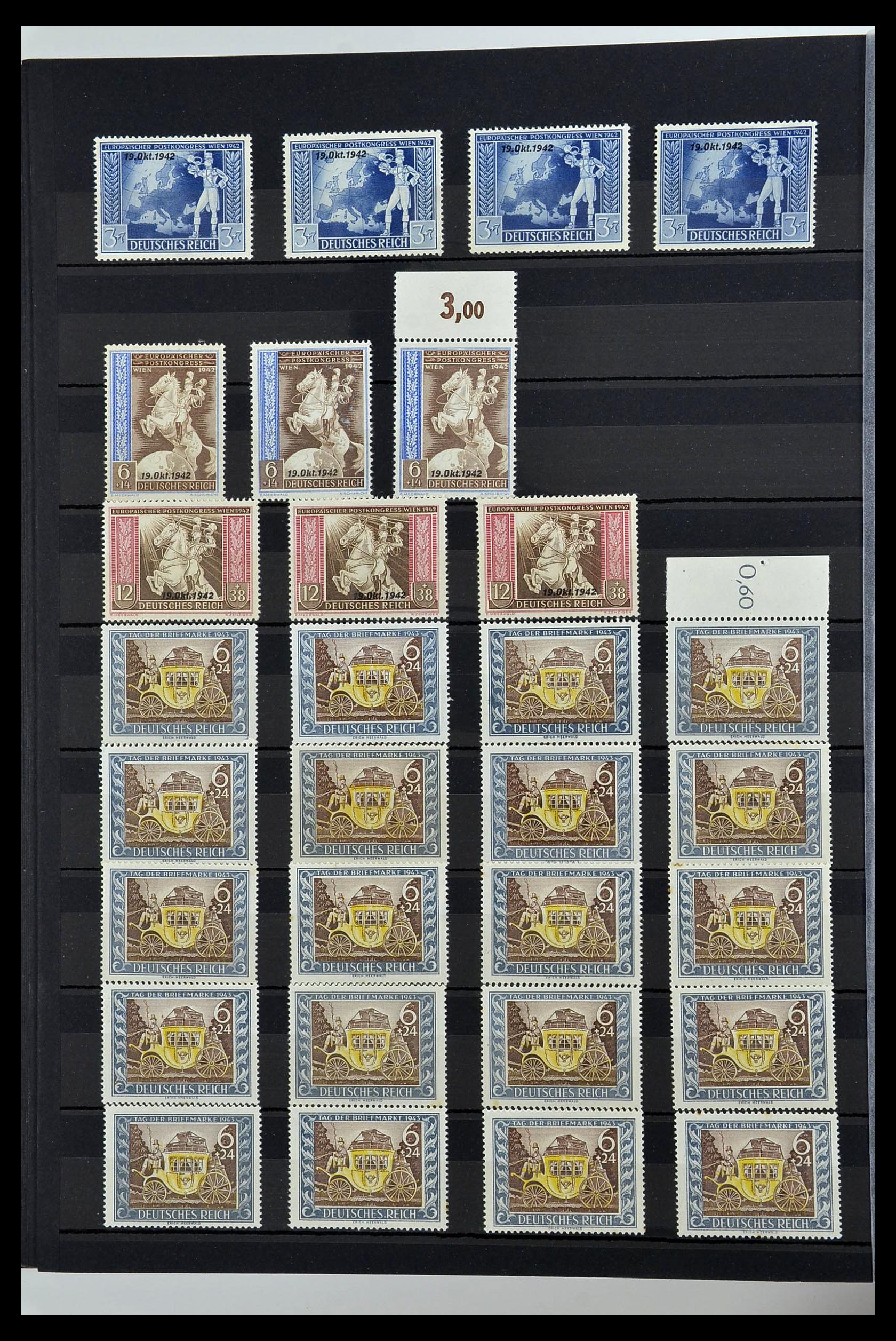 34275 034 - Postzegelverzameling 34275 Duitse Rijk postfris 1889-1945.