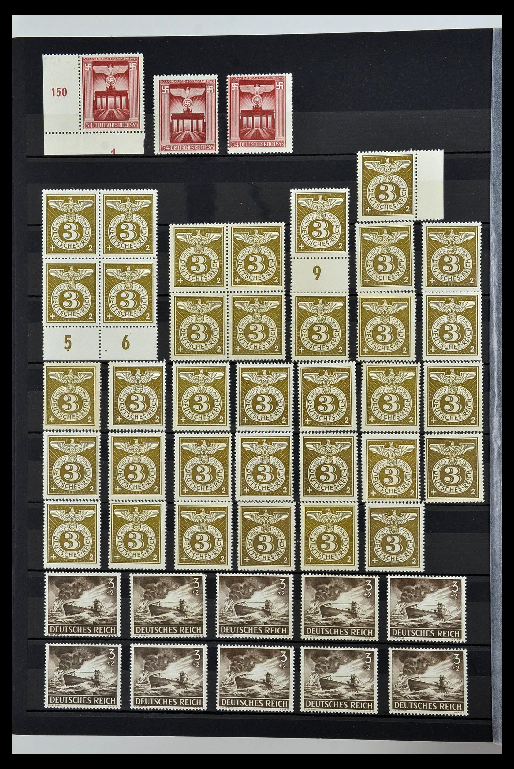 34275 036 - Postzegelverzameling 34275 Duitse Rijk postfris 1889-1945.