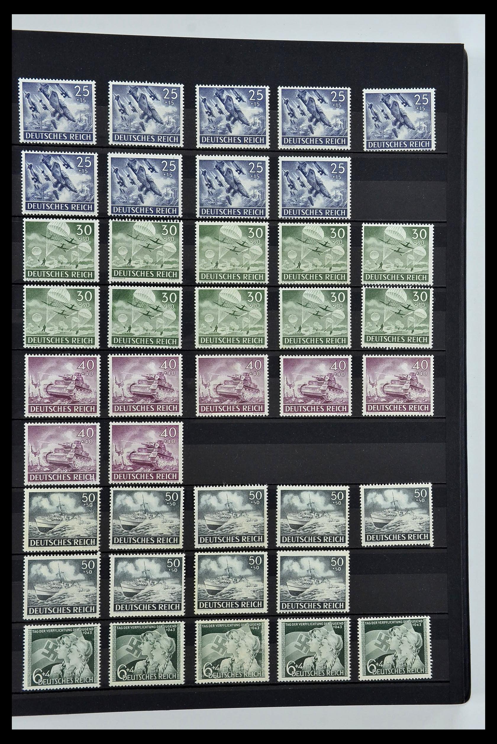 34275 039 - Postzegelverzameling 34275 Duitse Rijk postfris 1889-1945.