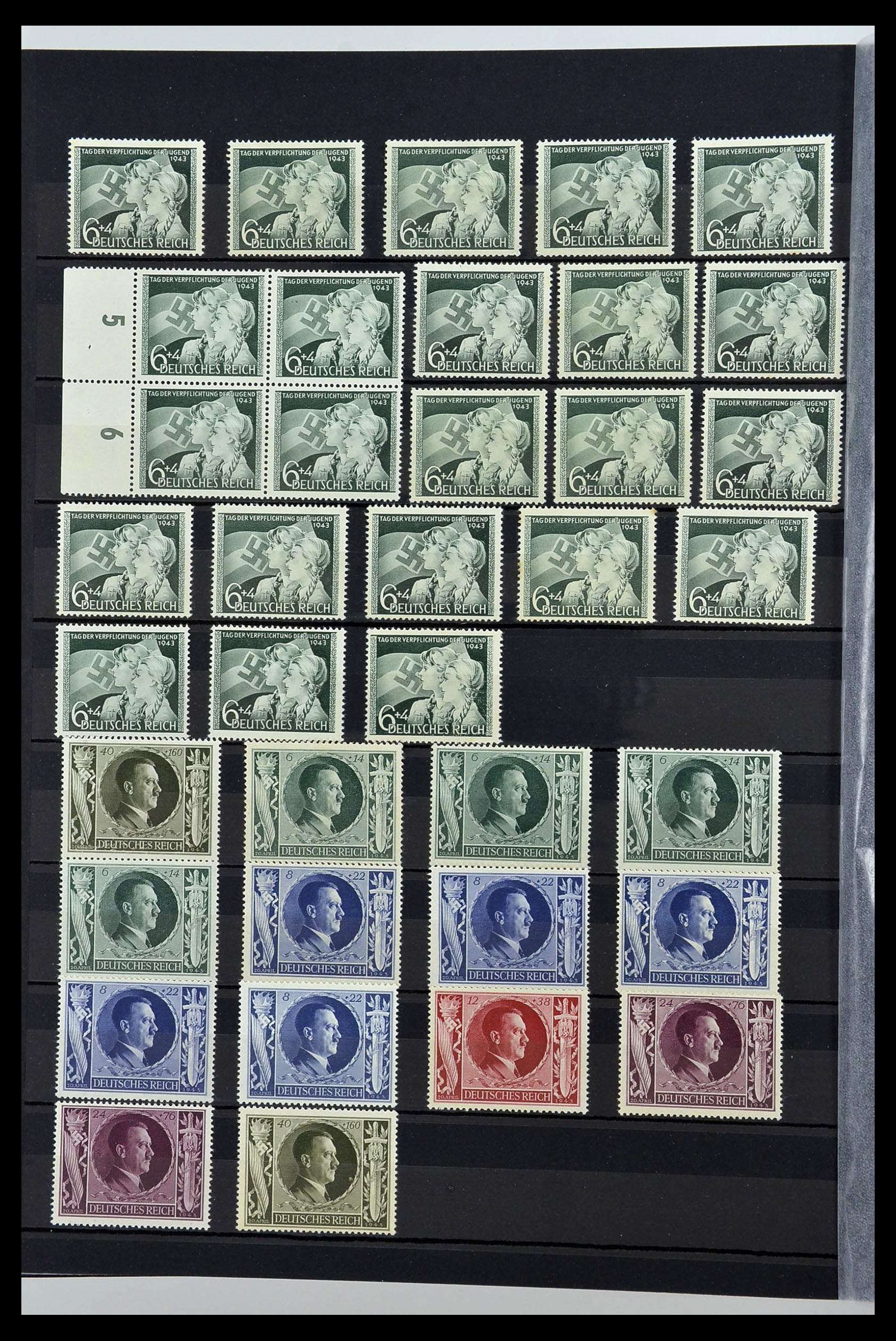 34275 040 - Postzegelverzameling 34275 Duitse Rijk postfris 1889-1945.