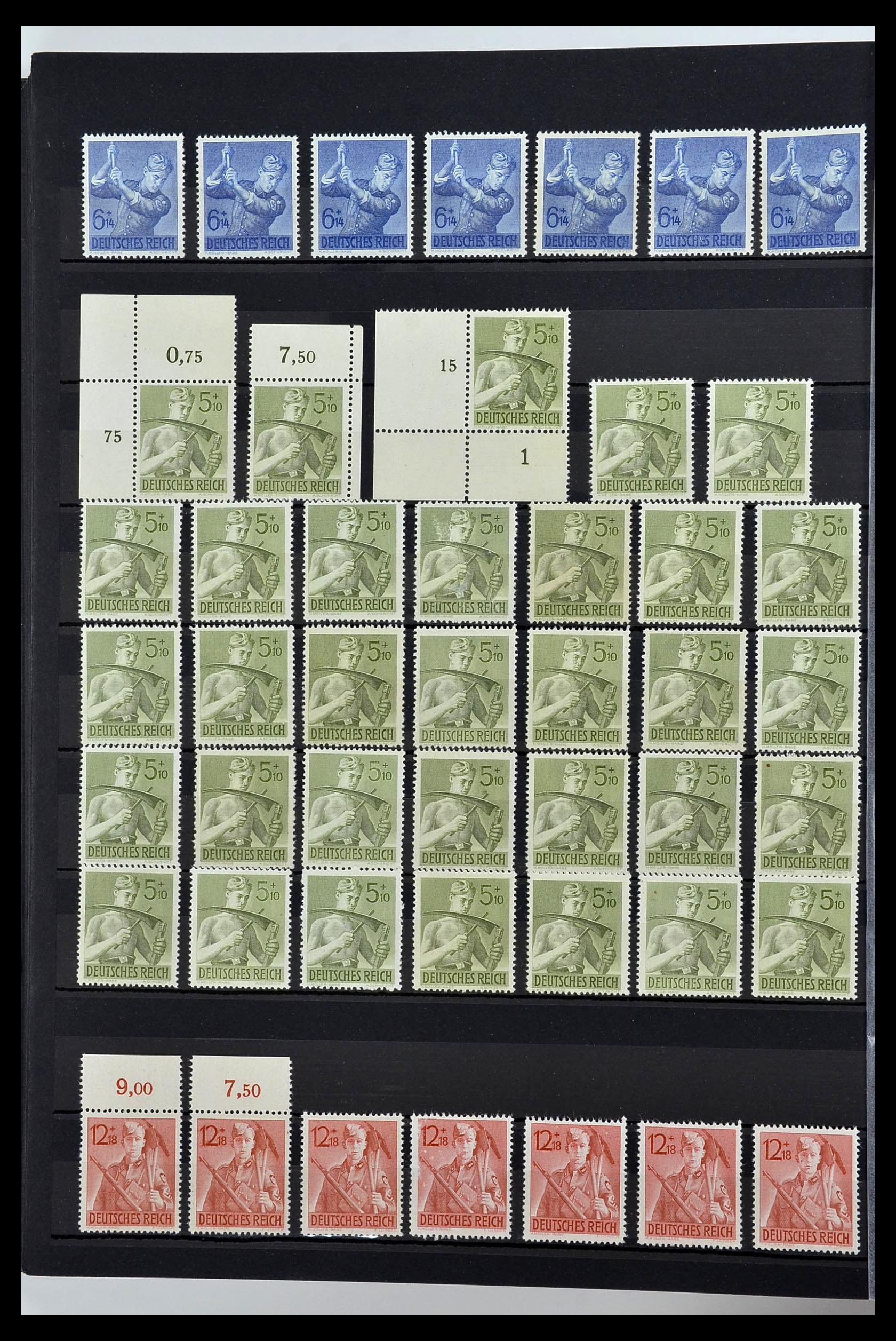 34275 042 - Postzegelverzameling 34275 Duitse Rijk postfris 1889-1945.