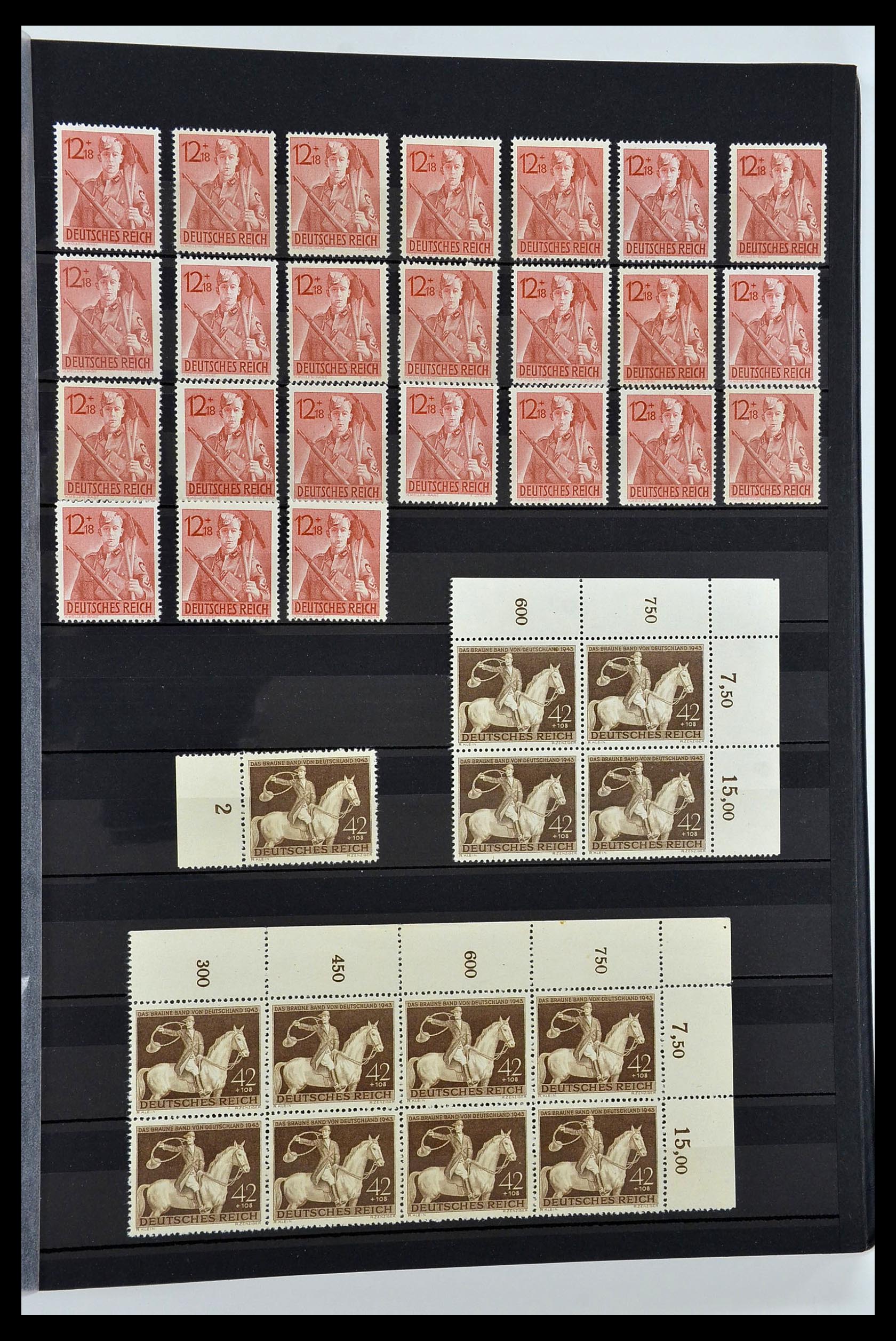 34275 043 - Postzegelverzameling 34275 Duitse Rijk postfris 1889-1945.