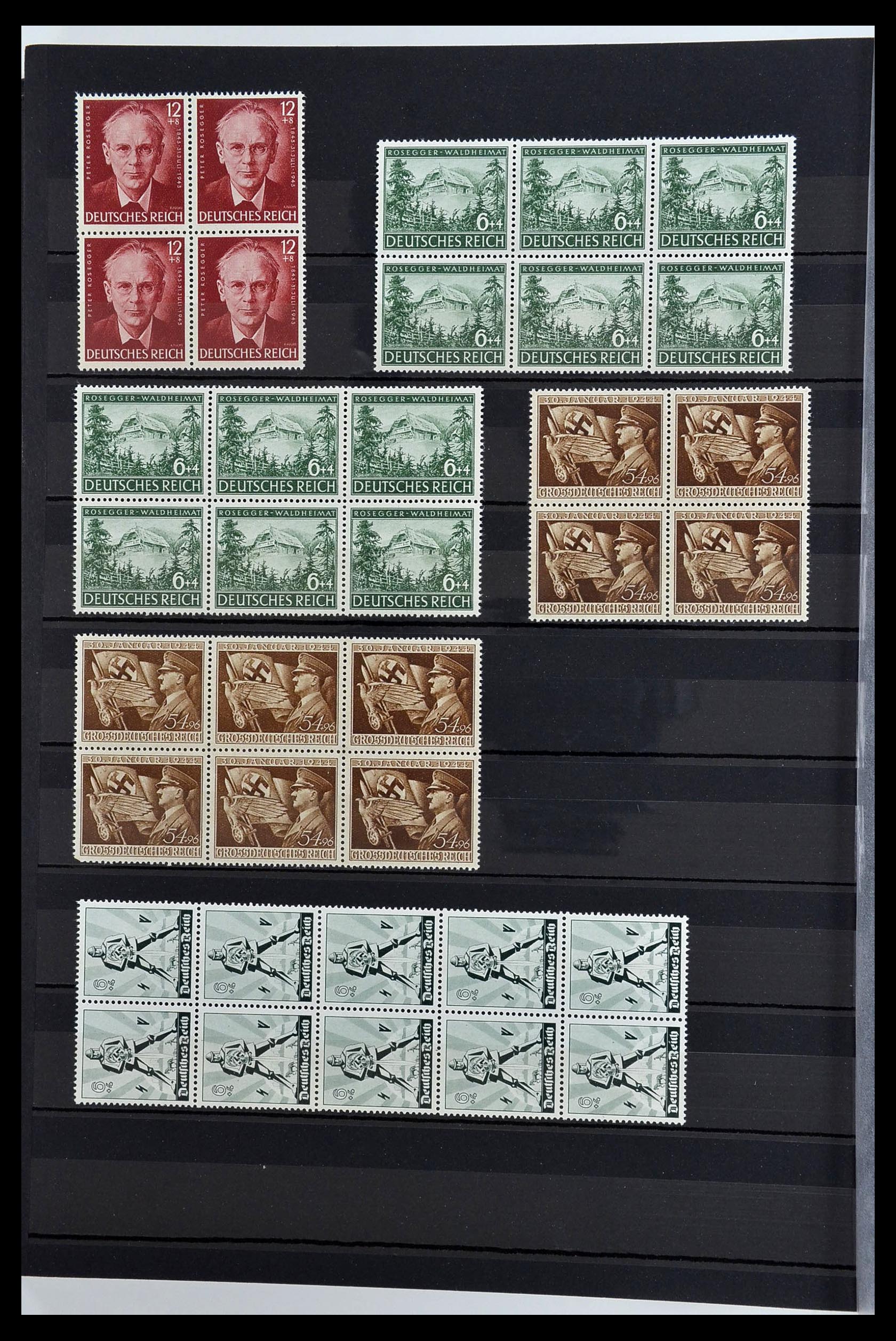 34275 050 - Postzegelverzameling 34275 Duitse Rijk postfris 1889-1945.