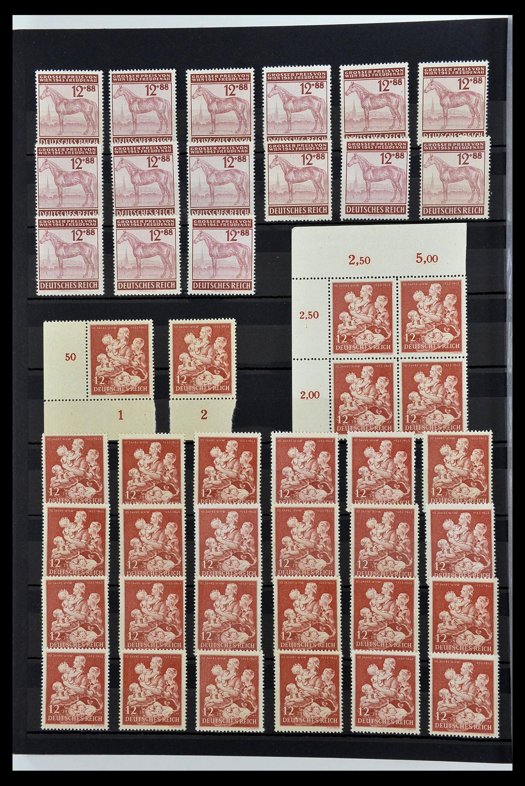 34275 054 - Postzegelverzameling 34275 Duitse Rijk postfris 1889-1945.