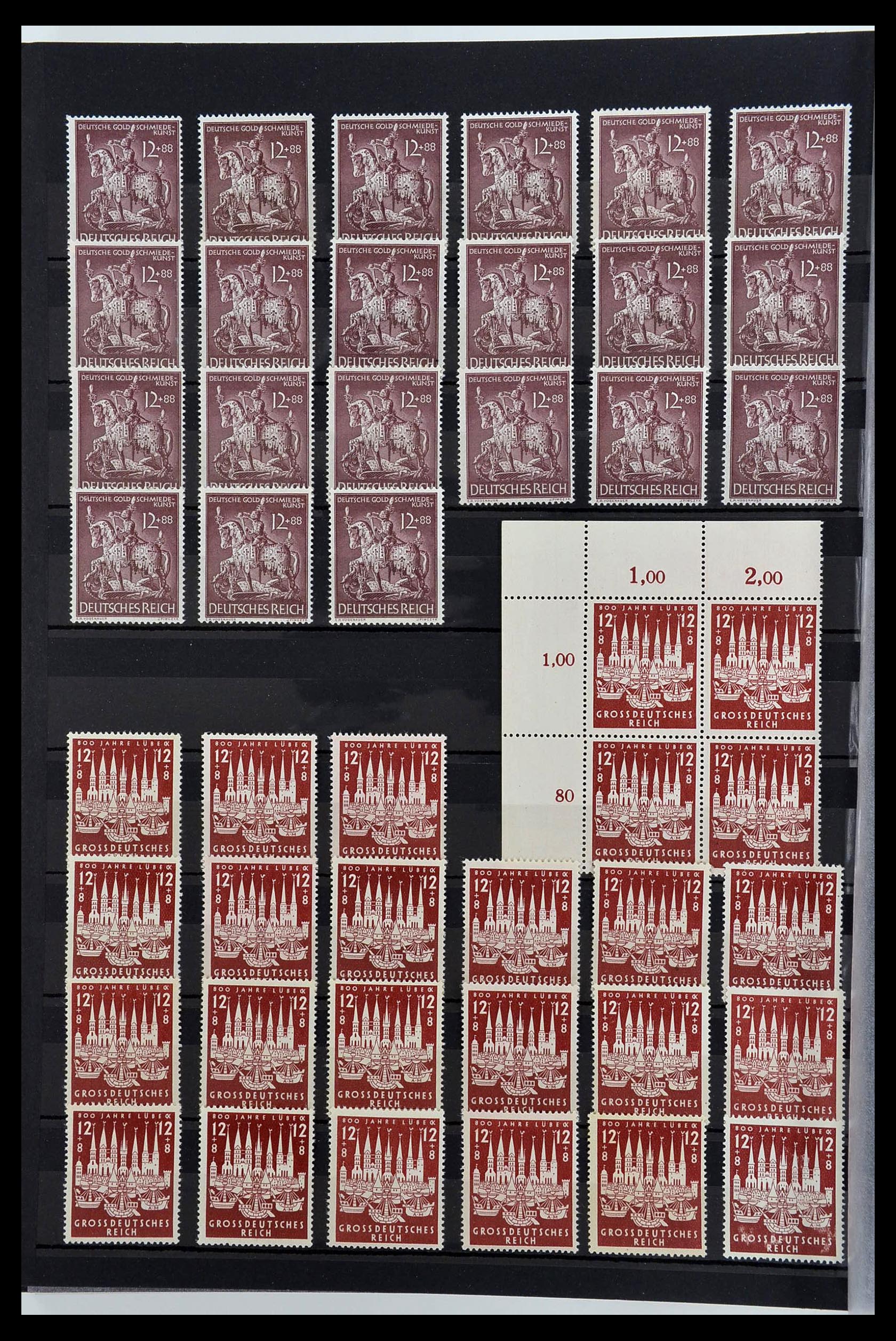 34275 056 - Postzegelverzameling 34275 Duitse Rijk postfris 1889-1945.