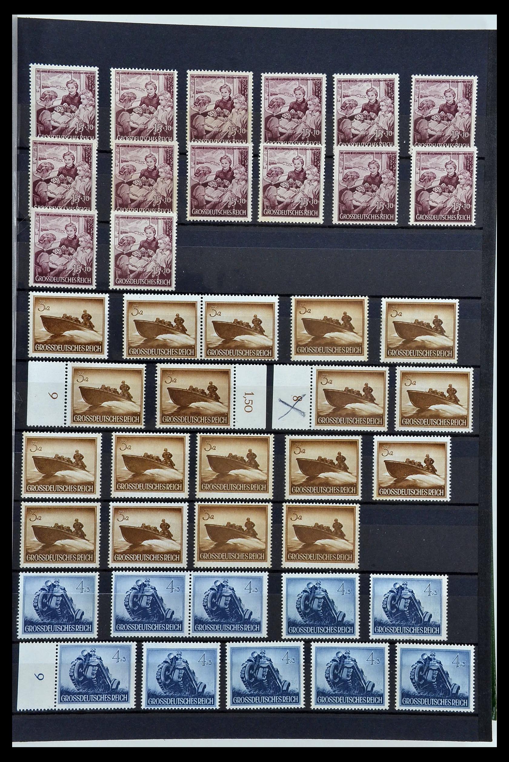 34275 065 - Postzegelverzameling 34275 Duitse Rijk postfris 1889-1945.