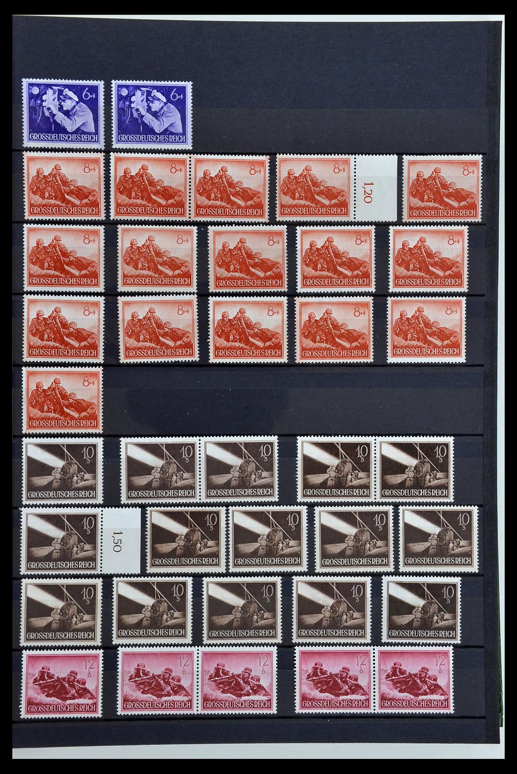 34275 067 - Postzegelverzameling 34275 Duitse Rijk postfris 1889-1945.