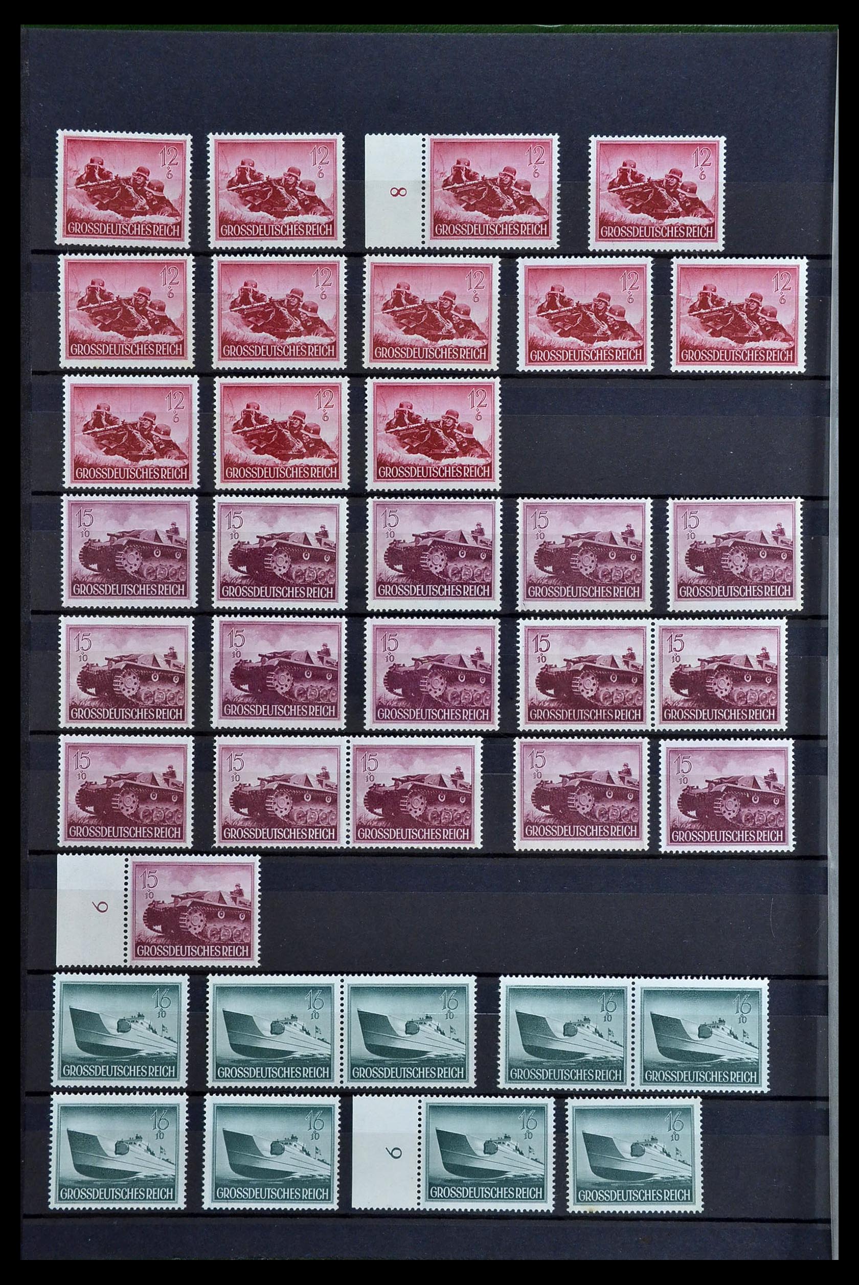 34275 068 - Postzegelverzameling 34275 Duitse Rijk postfris 1889-1945.