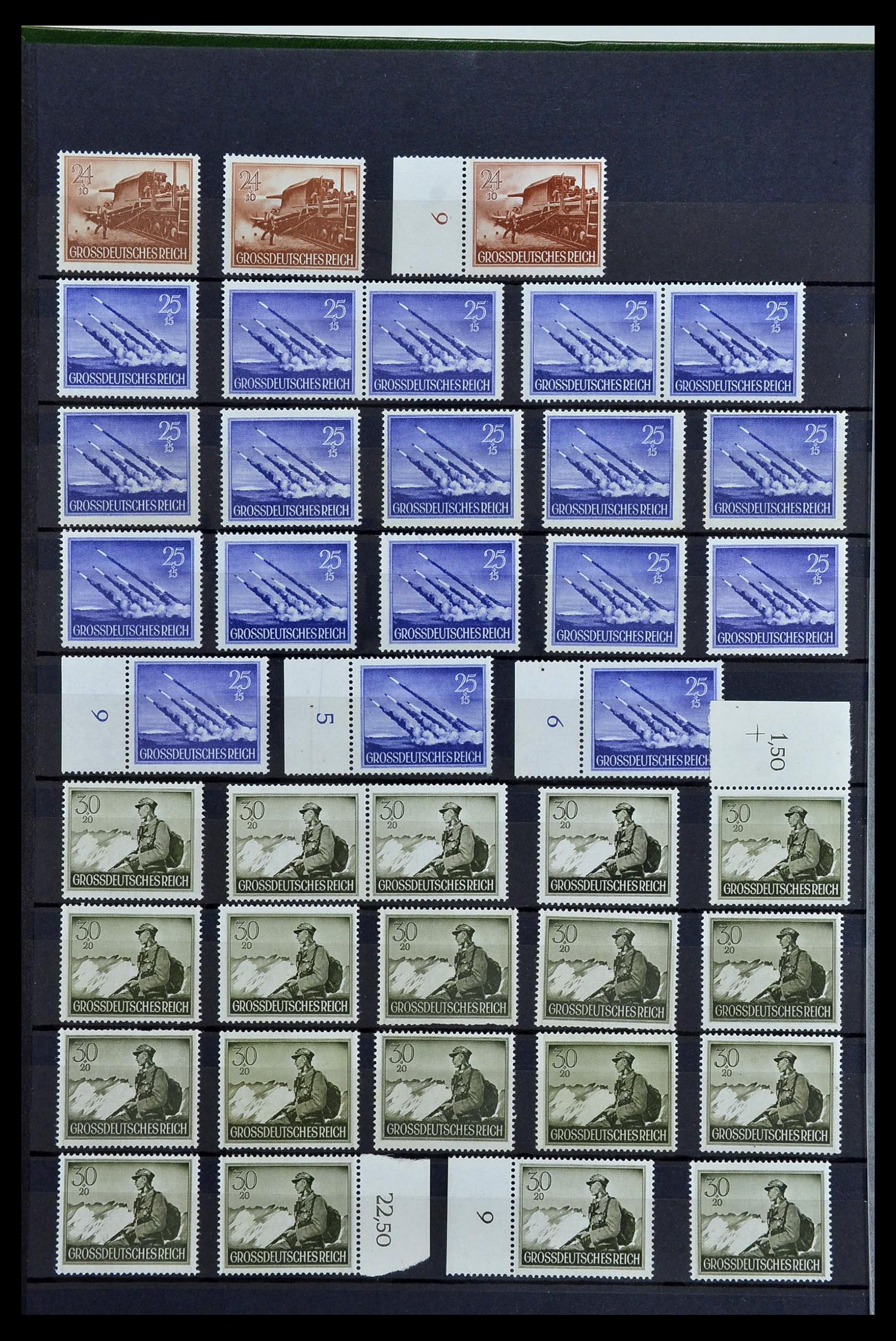 34275 070 - Postzegelverzameling 34275 Duitse Rijk postfris 1889-1945.