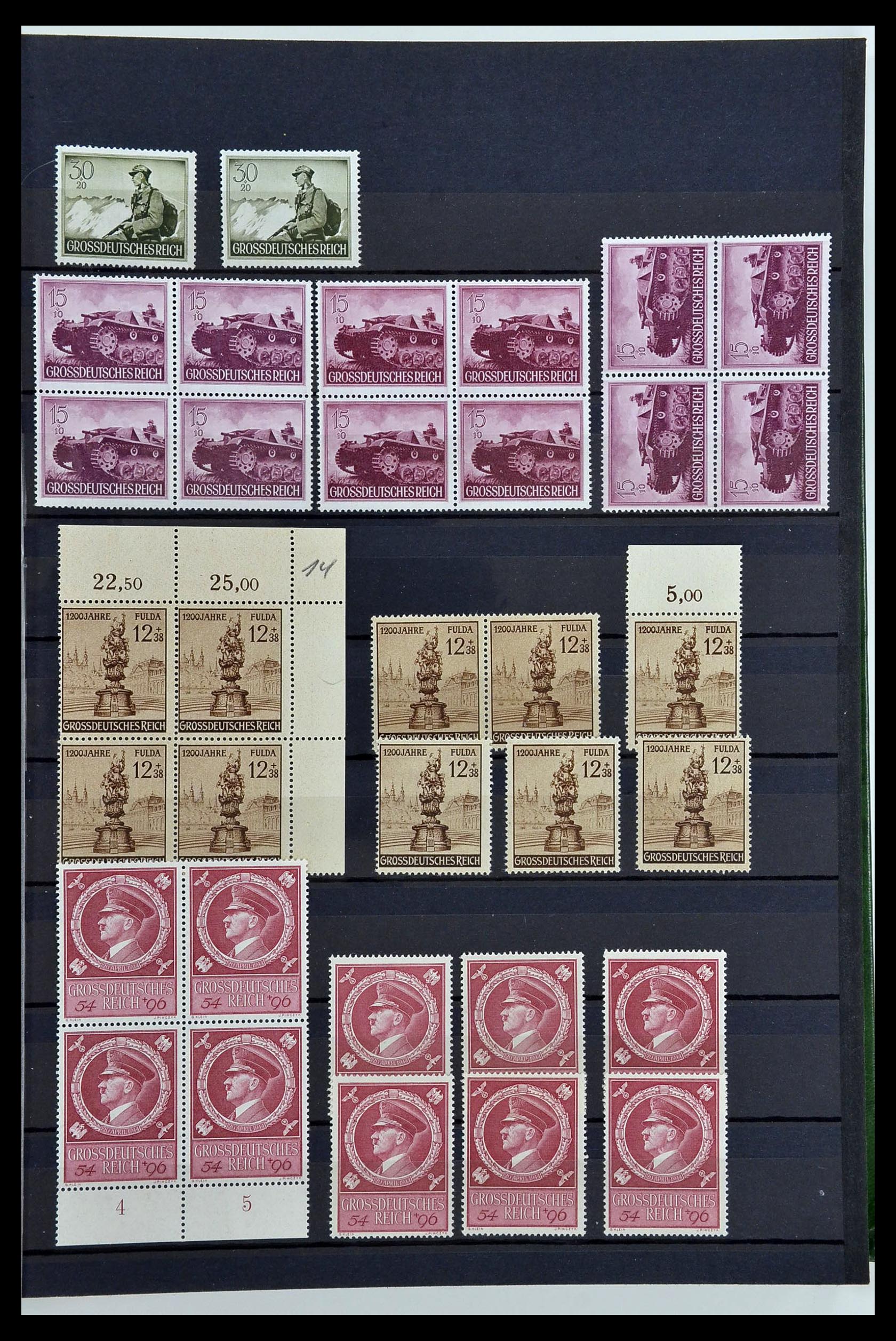34275 071 - Postzegelverzameling 34275 Duitse Rijk postfris 1889-1945.