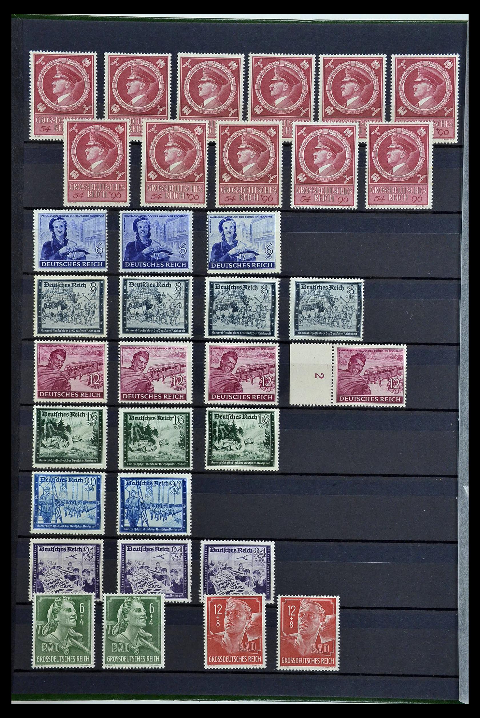 34275 072 - Postzegelverzameling 34275 Duitse Rijk postfris 1889-1945.