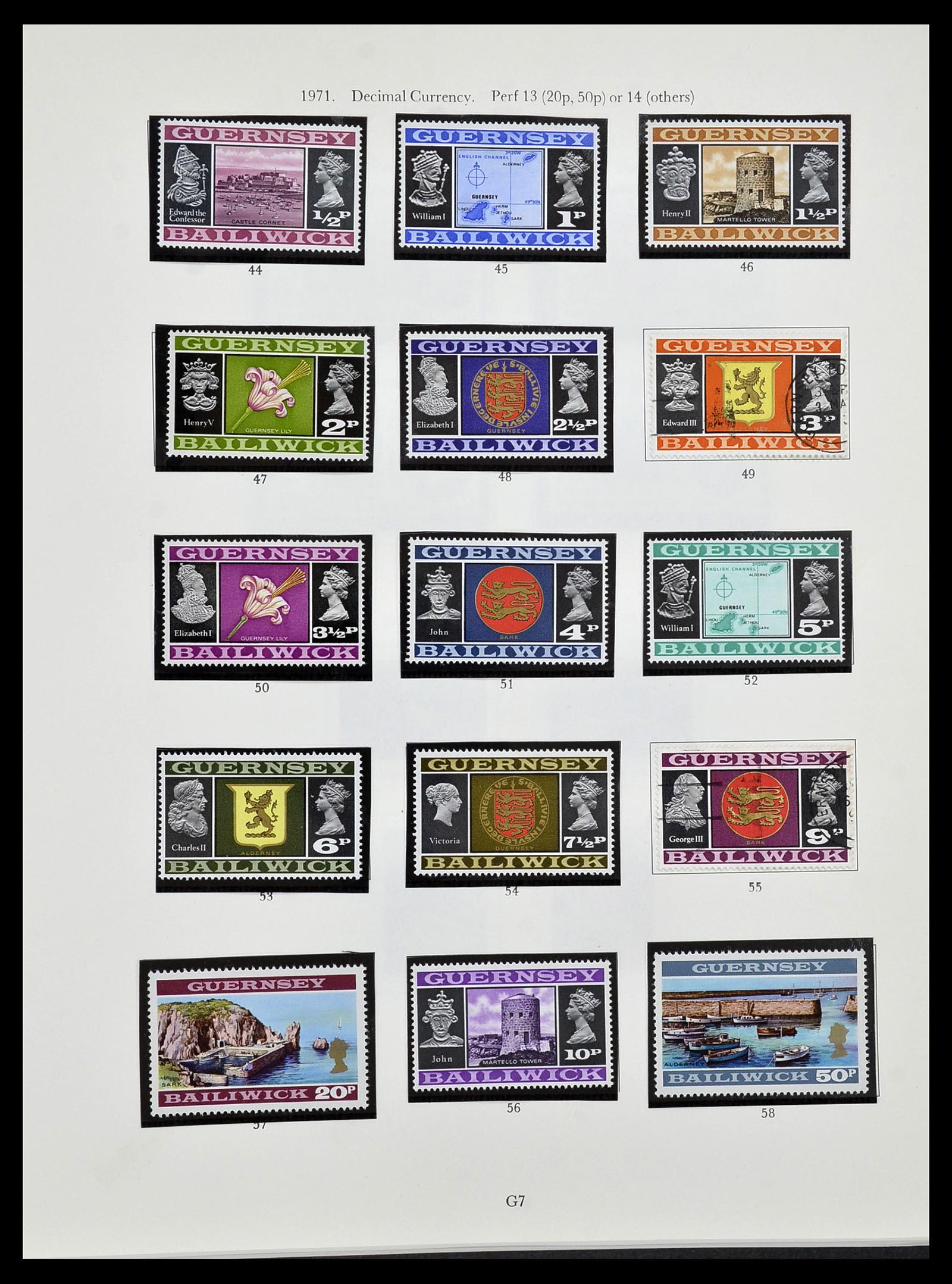 34276 005 - Postzegelverzameling 34276 Kanaaleilanden 1969-2006.