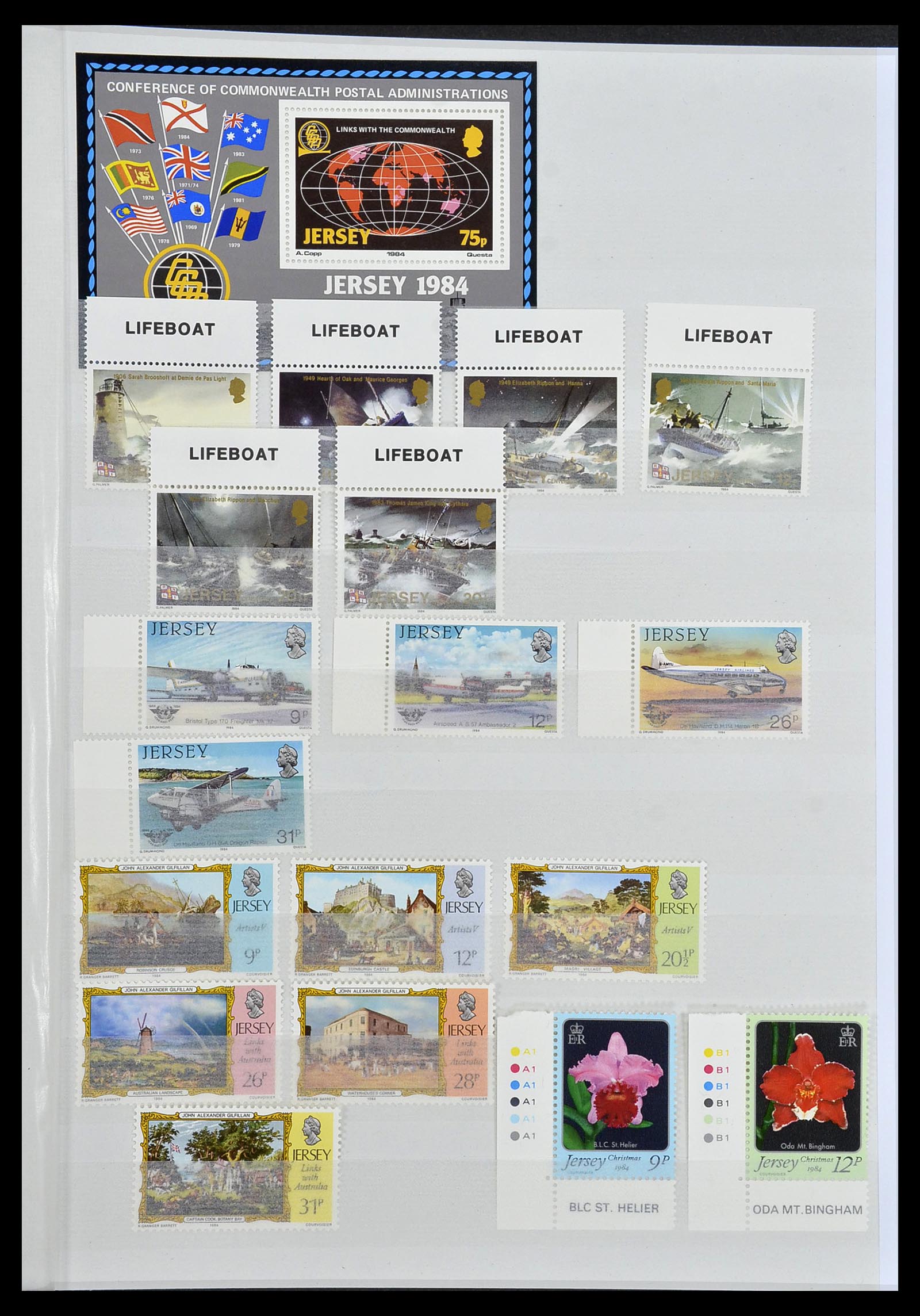 34276 079 - Postzegelverzameling 34276 Kanaaleilanden 1969-2006.