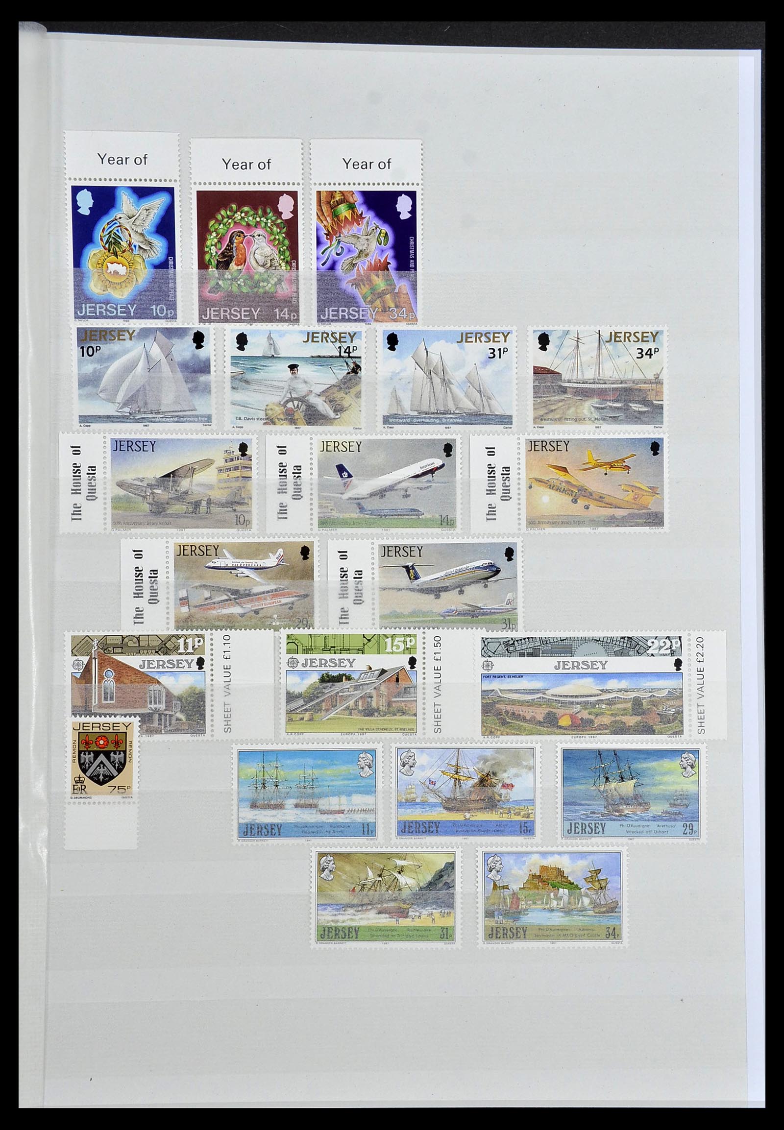 34276 083 - Postzegelverzameling 34276 Kanaaleilanden 1969-2006.