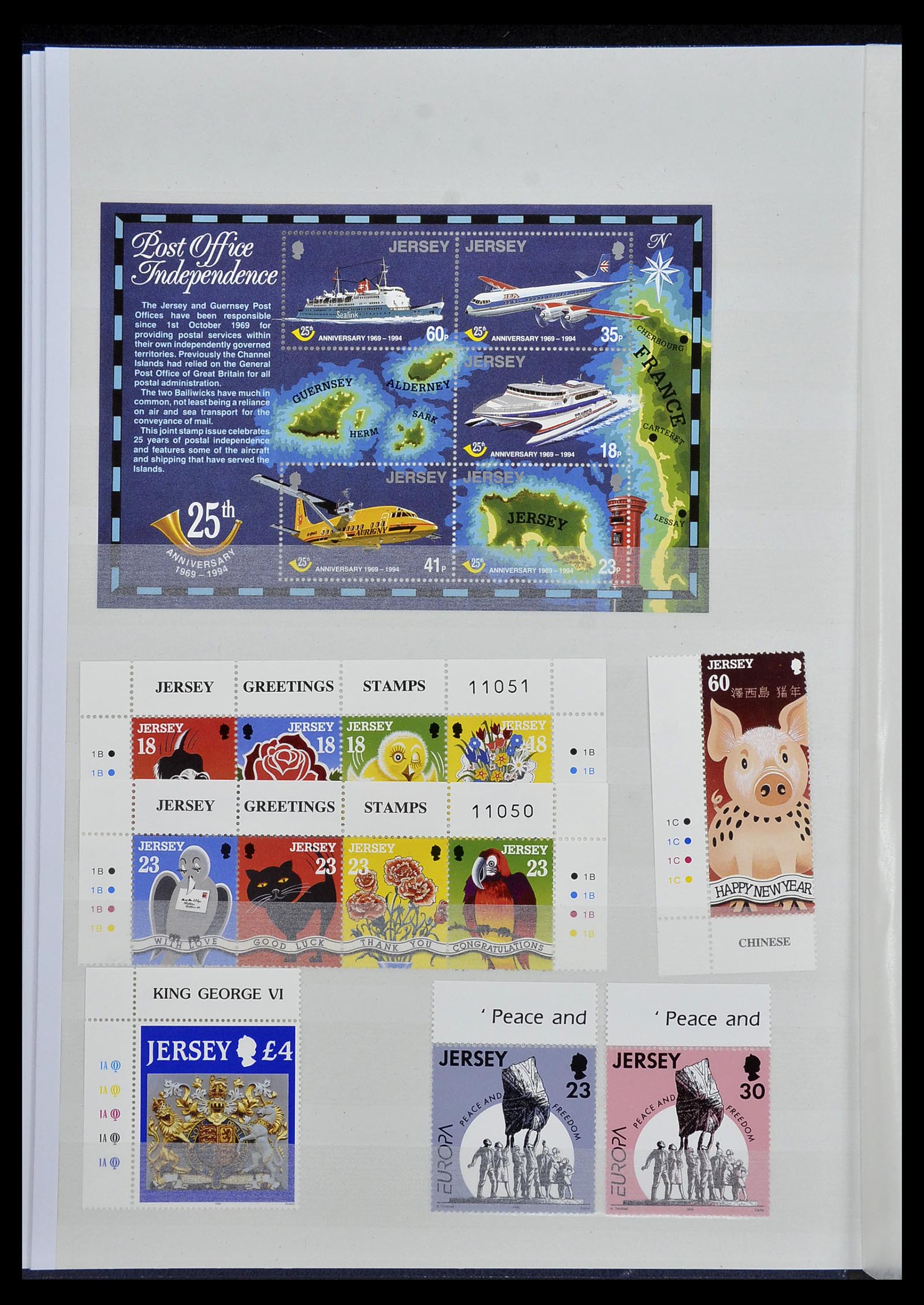 34276 090 - Postzegelverzameling 34276 Kanaaleilanden 1969-2006.