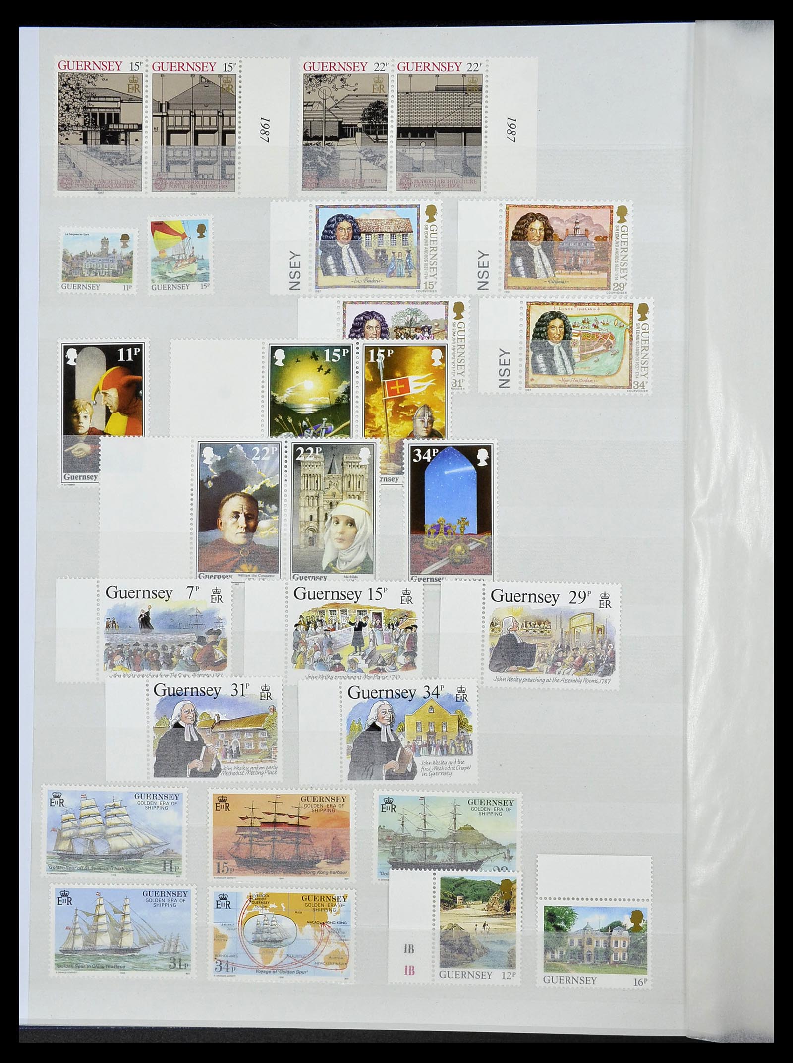 34276 113 - Postzegelverzameling 34276 Kanaaleilanden 1969-2006.