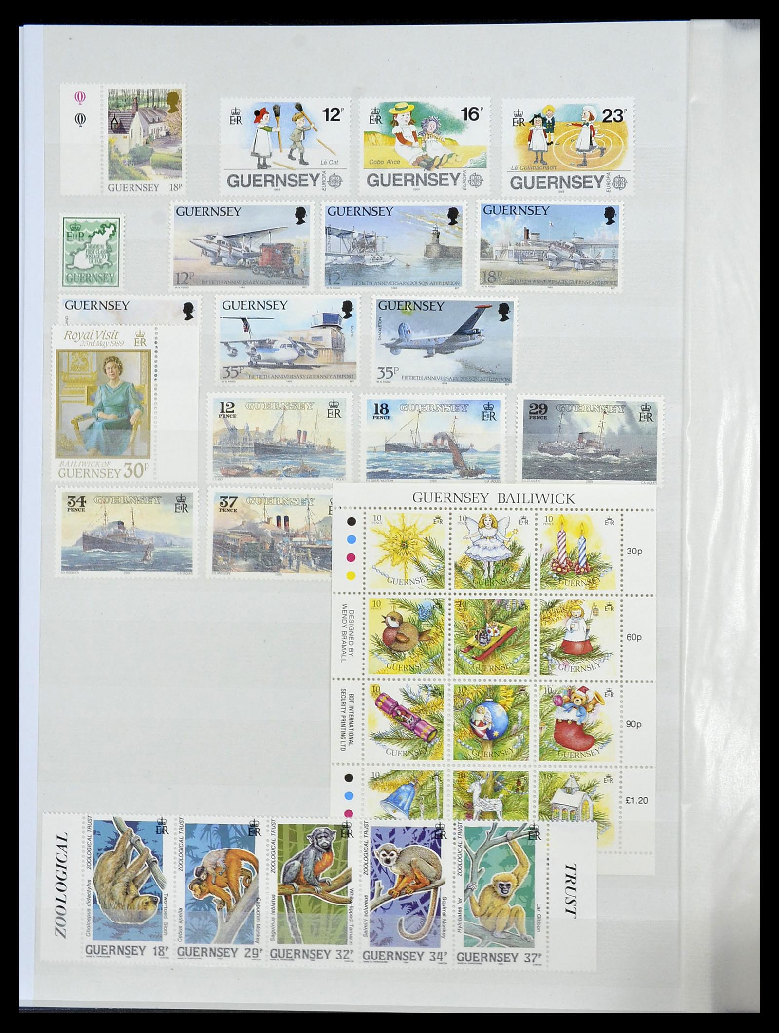 34276 114 - Postzegelverzameling 34276 Kanaaleilanden 1969-2006.