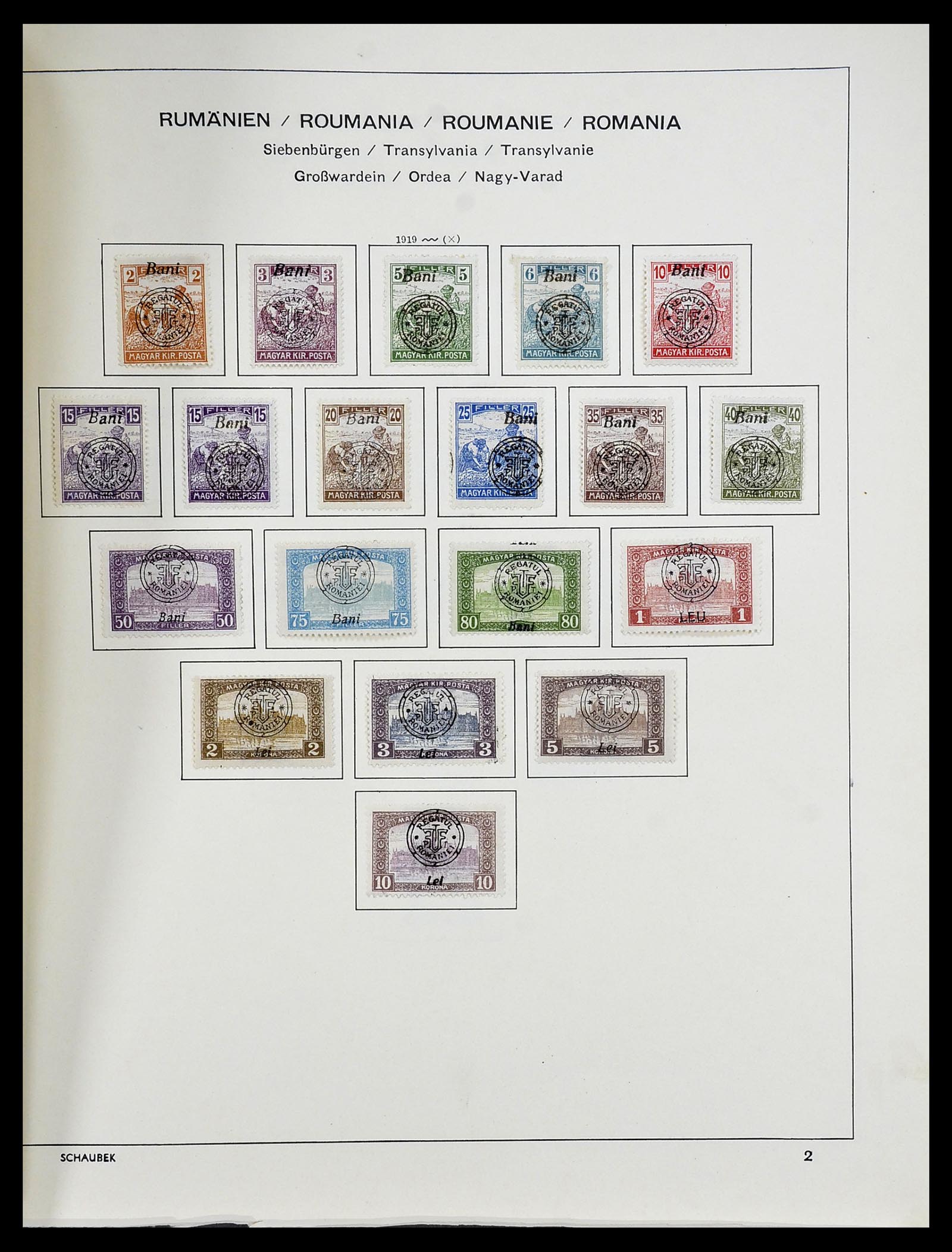 34278 005 - Postzegelverzameling 34278 Roemeense gebieden 1919.