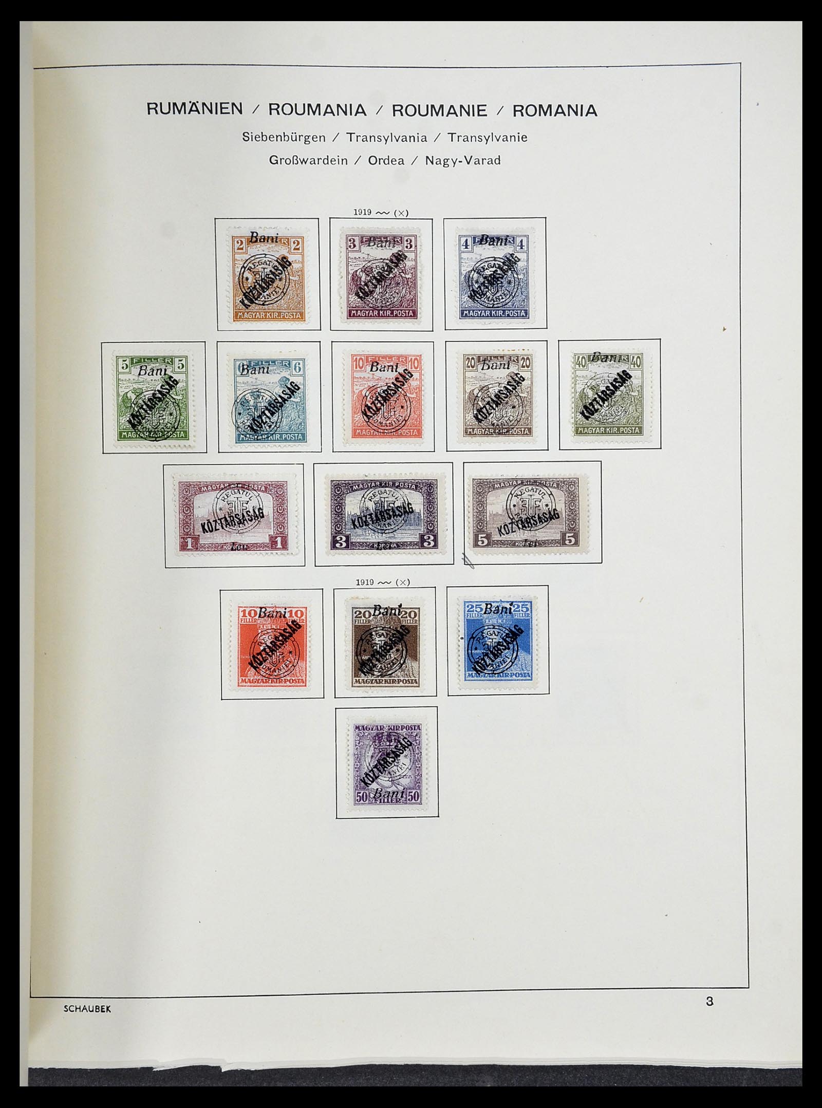 34278 006 - Postzegelverzameling 34278 Roemeense gebieden 1919.