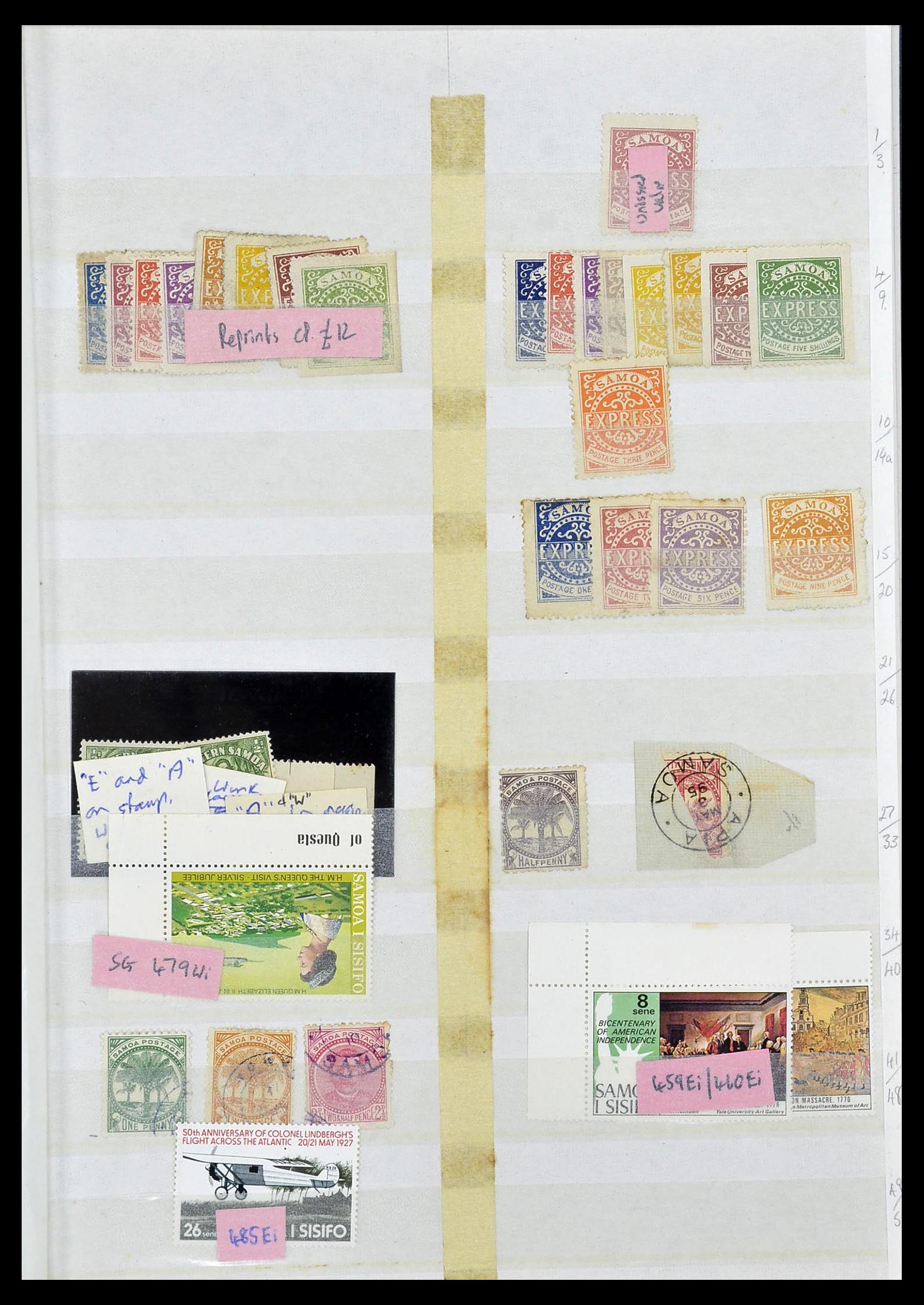 34280 001 - Postzegelverzameling 34280 Samoa 1866-1983.
