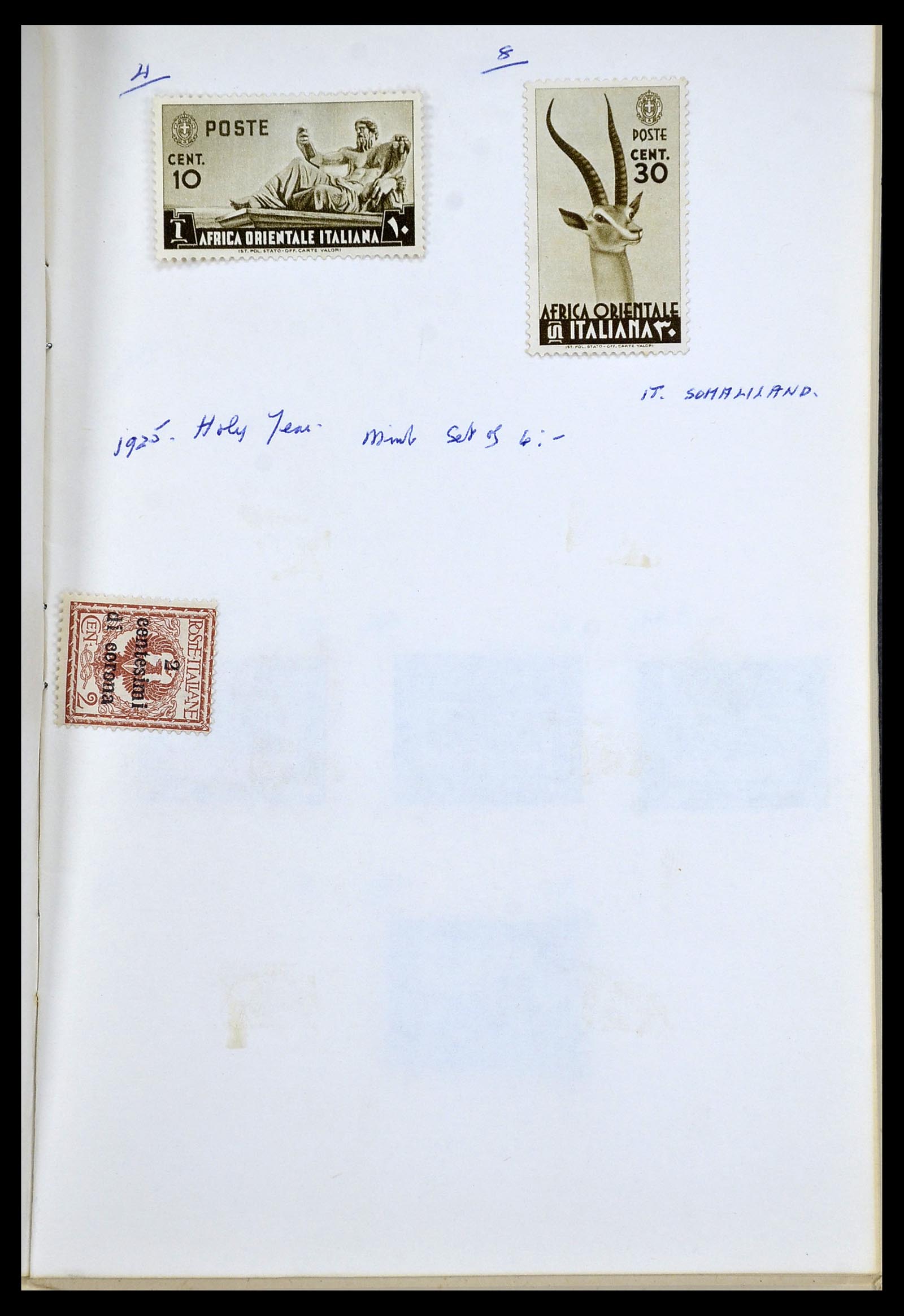 34282 003 - Postzegelverzameling 34282 Italië en gebieden 1852-1940.