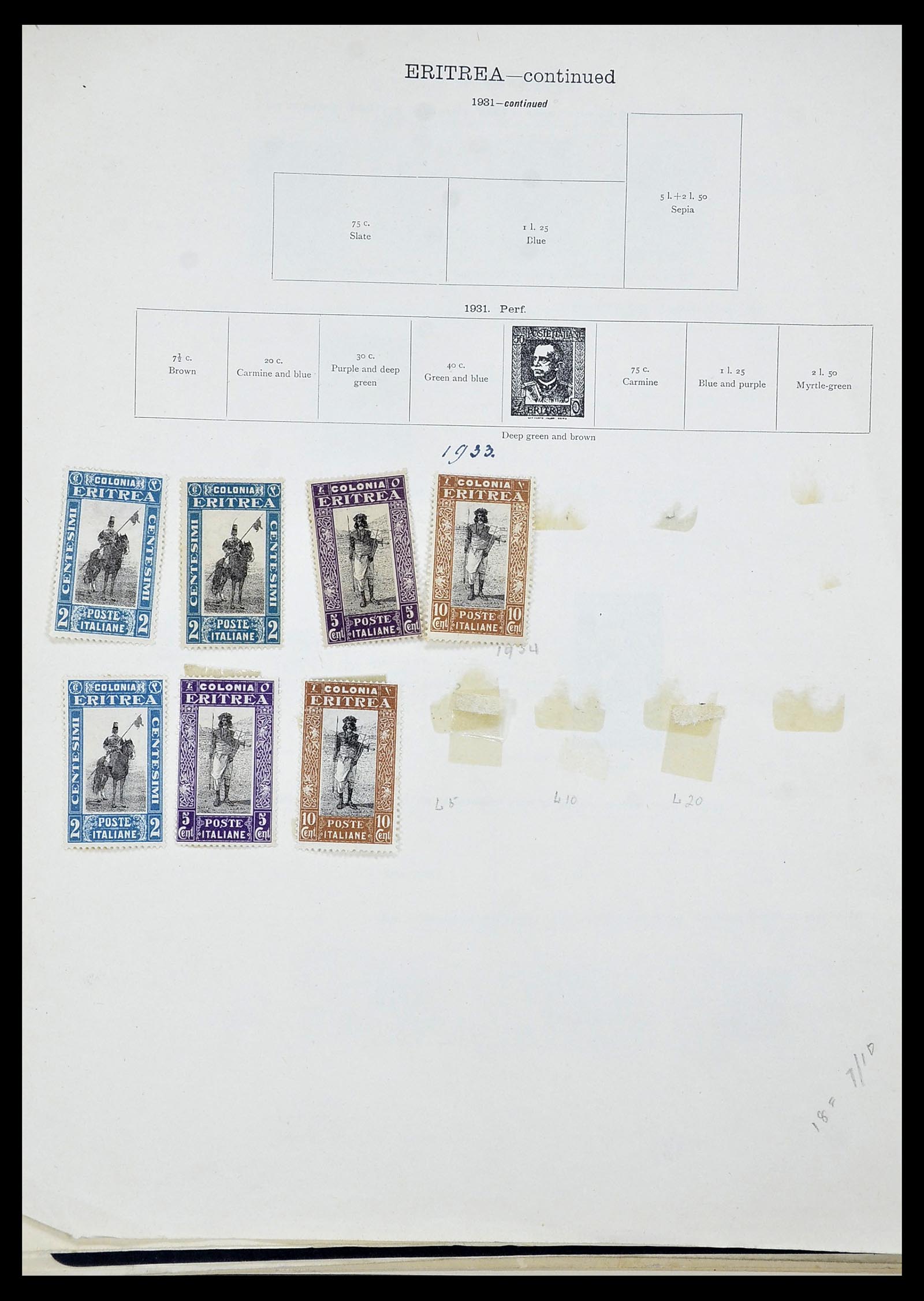 34282 015 - Postzegelverzameling 34282 Italië en gebieden 1852-1940.