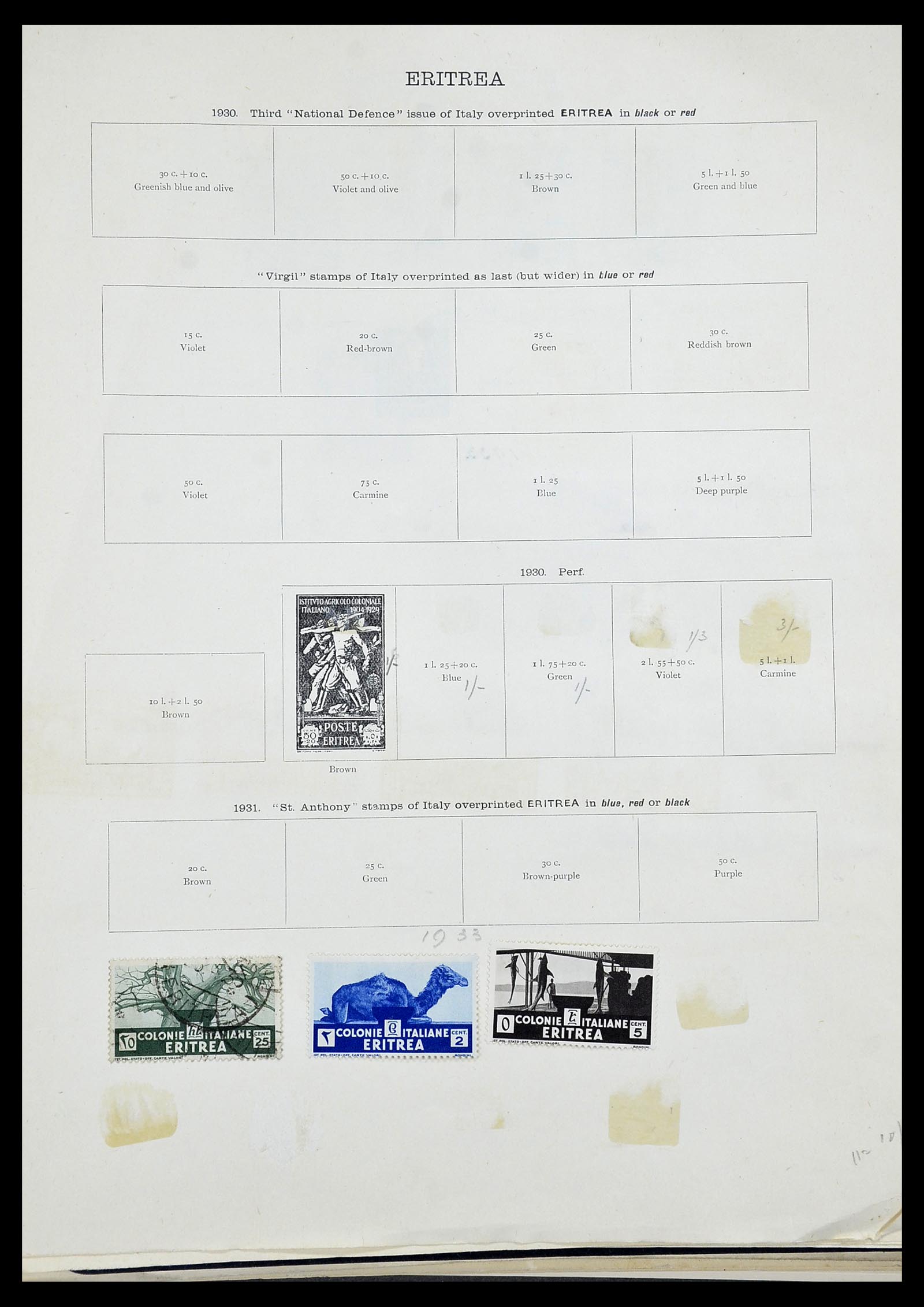 34282 016 - Postzegelverzameling 34282 Italië en gebieden 1852-1940.