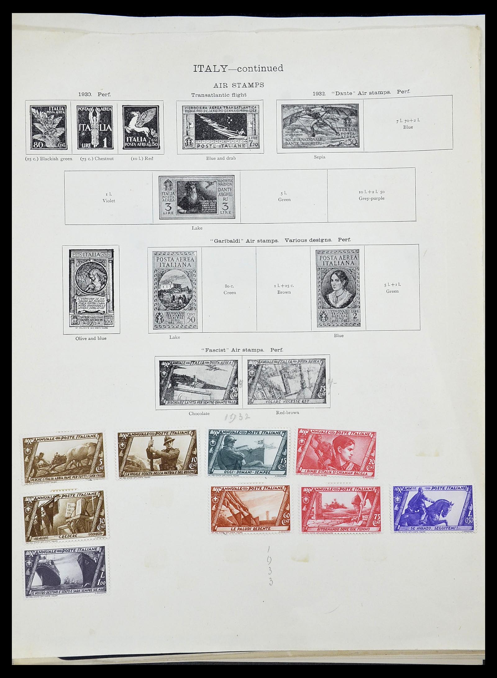 34282 018 - Postzegelverzameling 34282 Italië en gebieden 1852-1940.