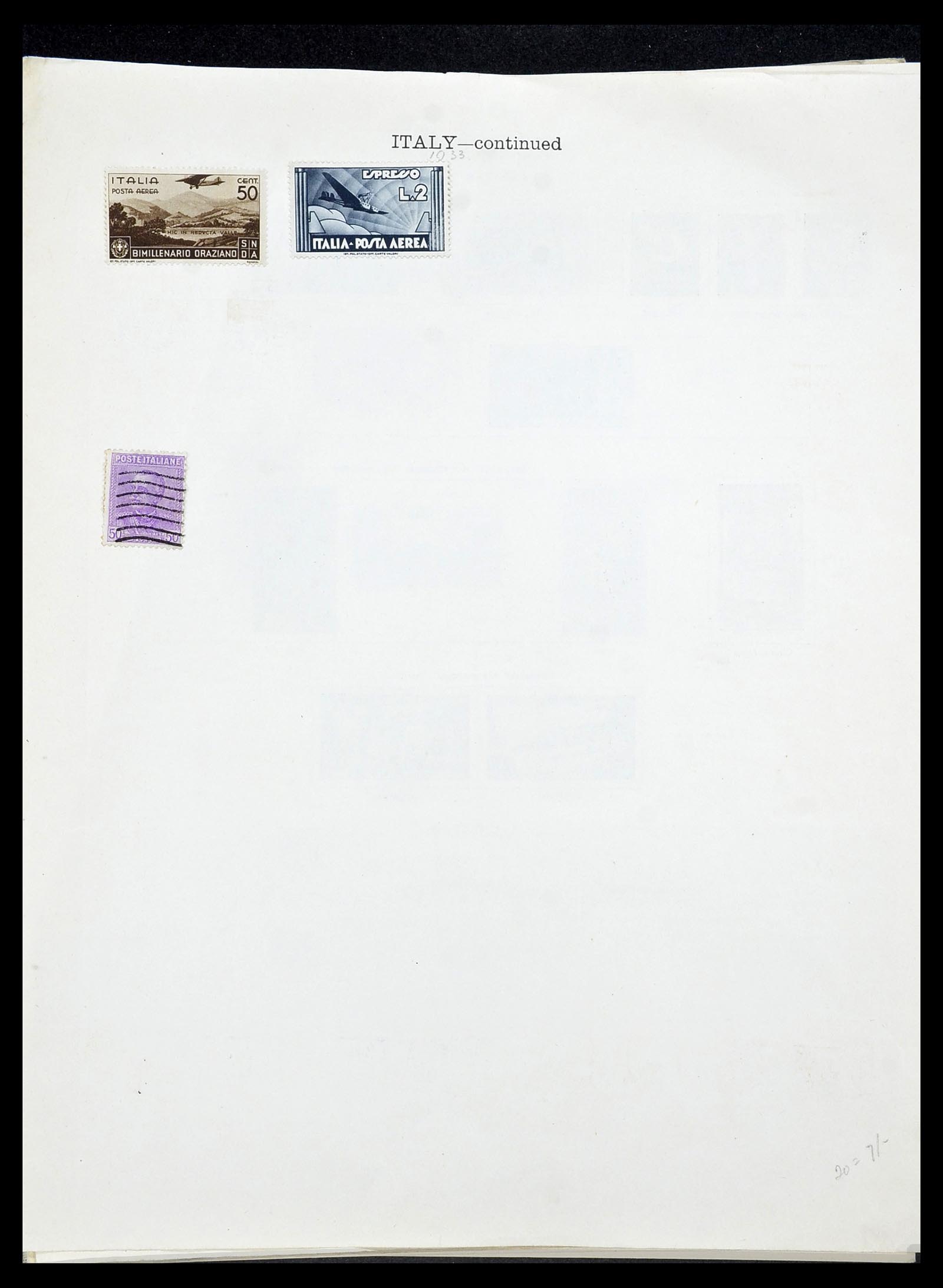 34282 019 - Postzegelverzameling 34282 Italië en gebieden 1852-1940.