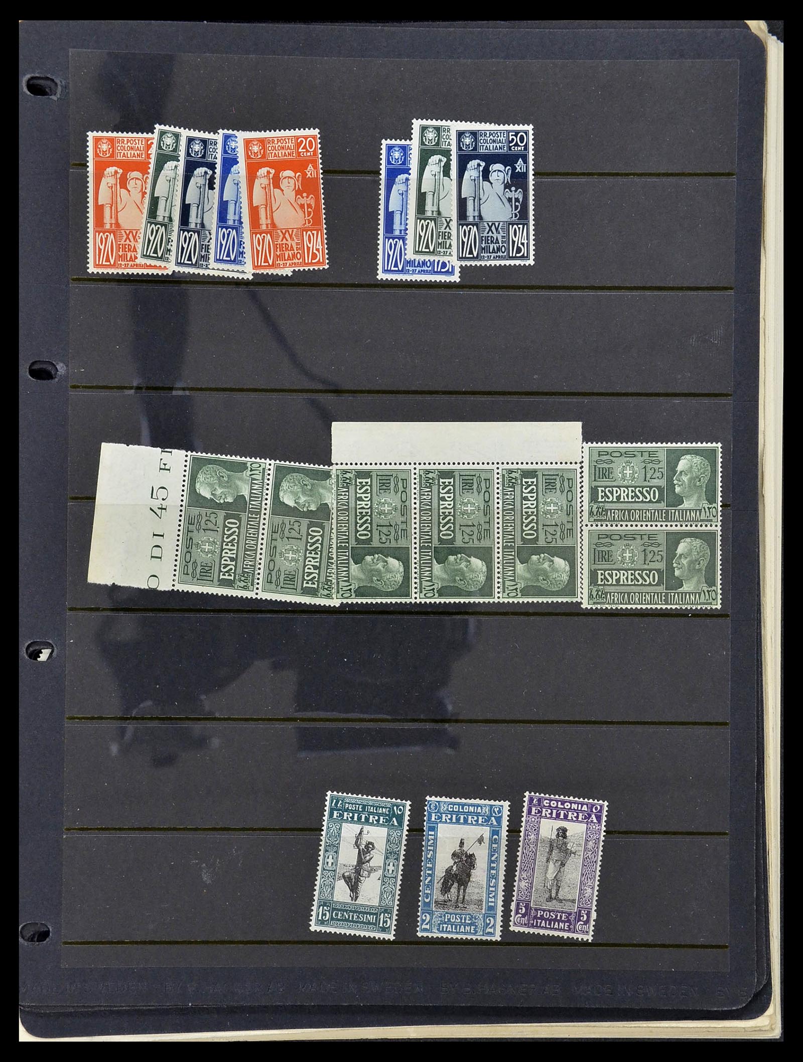 34282 022 - Postzegelverzameling 34282 Italië en gebieden 1852-1940.