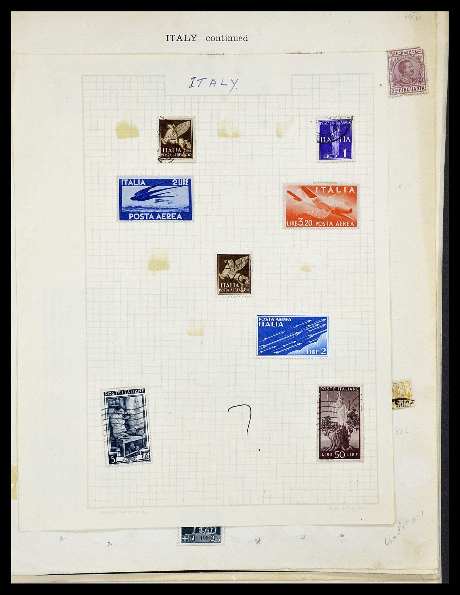 34282 027 - Postzegelverzameling 34282 Italië en gebieden 1852-1940.