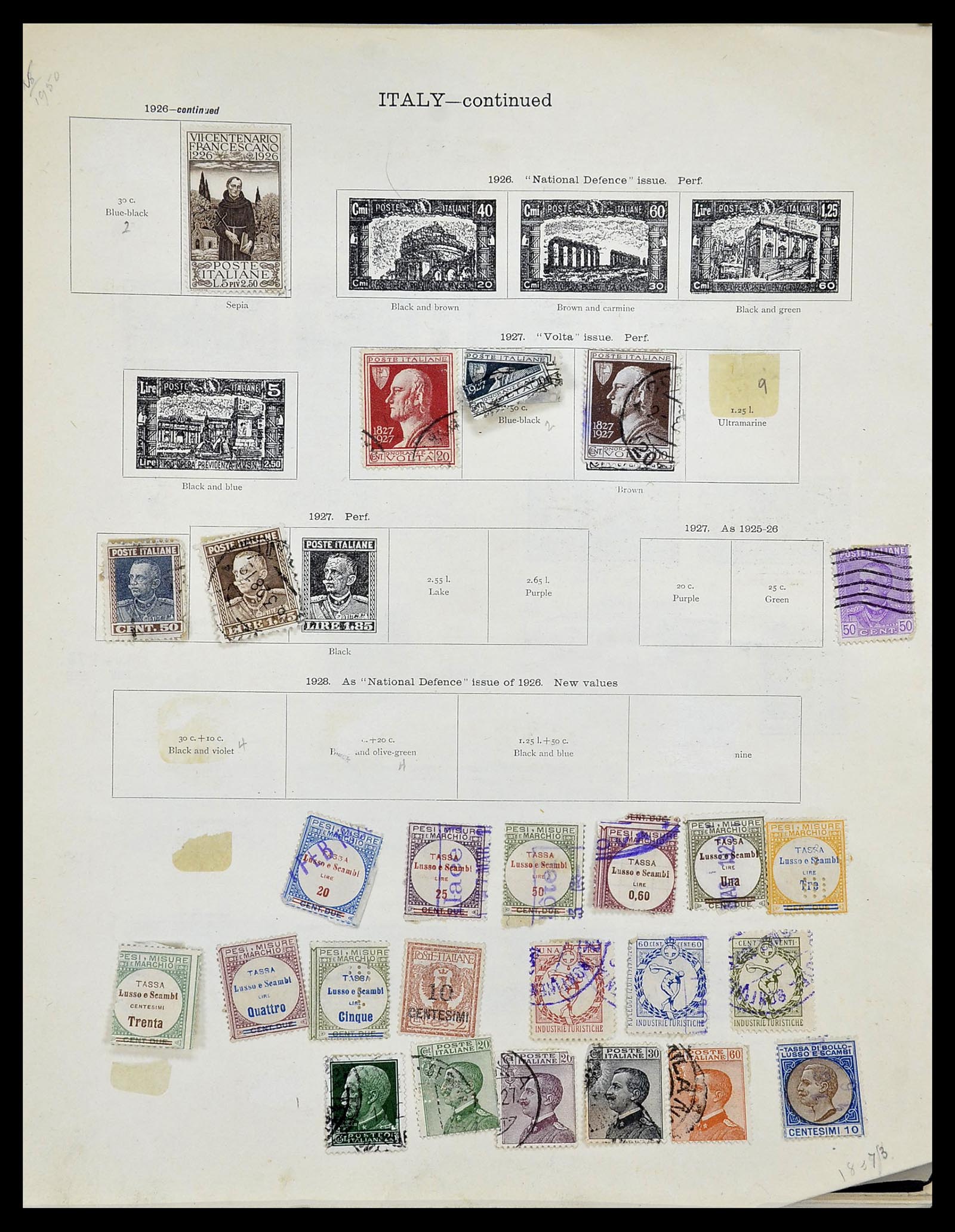 34282 032 - Postzegelverzameling 34282 Italië en gebieden 1852-1940.