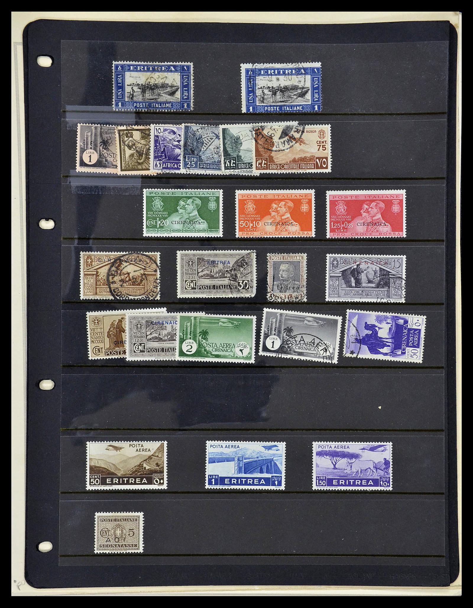 34282 034 - Postzegelverzameling 34282 Italië en gebieden 1852-1940.