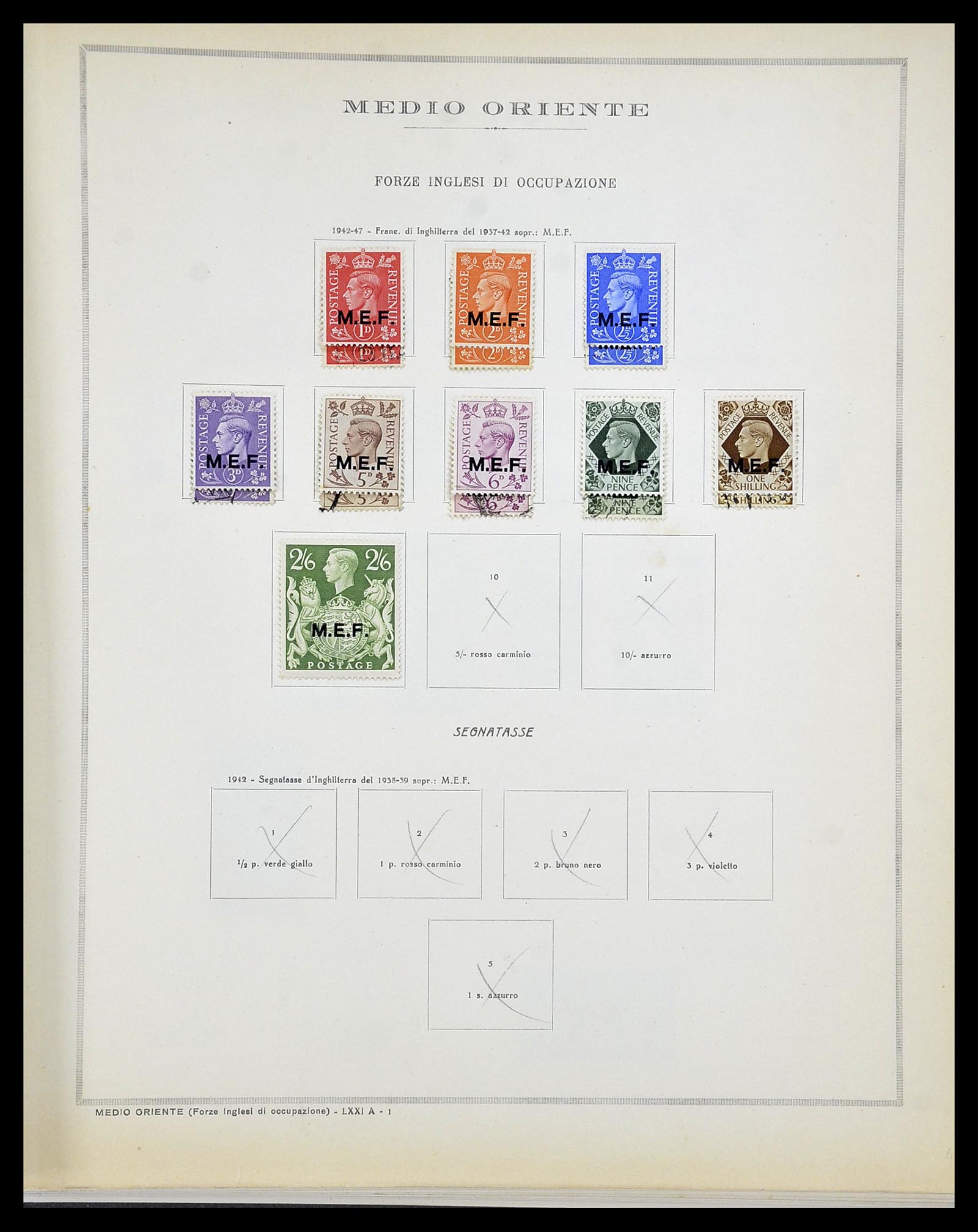 34282 036 - Postzegelverzameling 34282 Italië en gebieden 1852-1940.