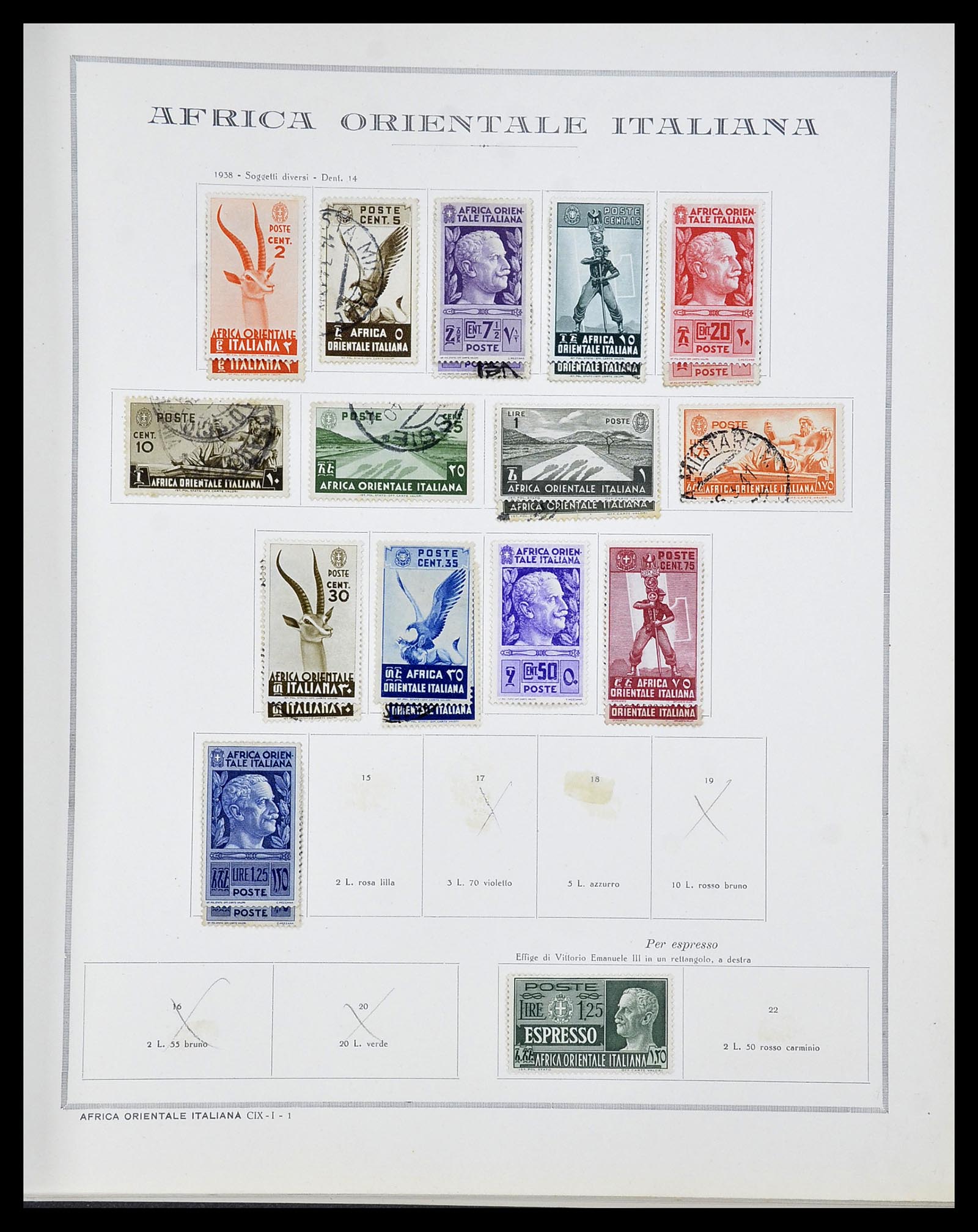 34282 037 - Postzegelverzameling 34282 Italië en gebieden 1852-1940.