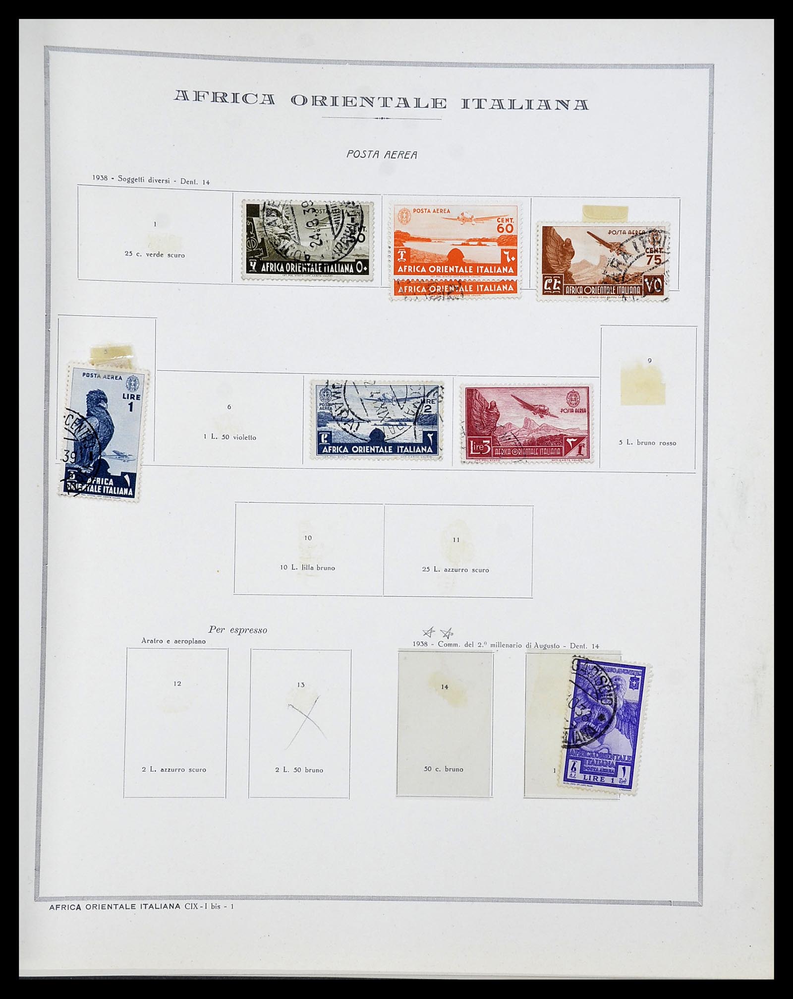 34282 039 - Postzegelverzameling 34282 Italië en gebieden 1852-1940.