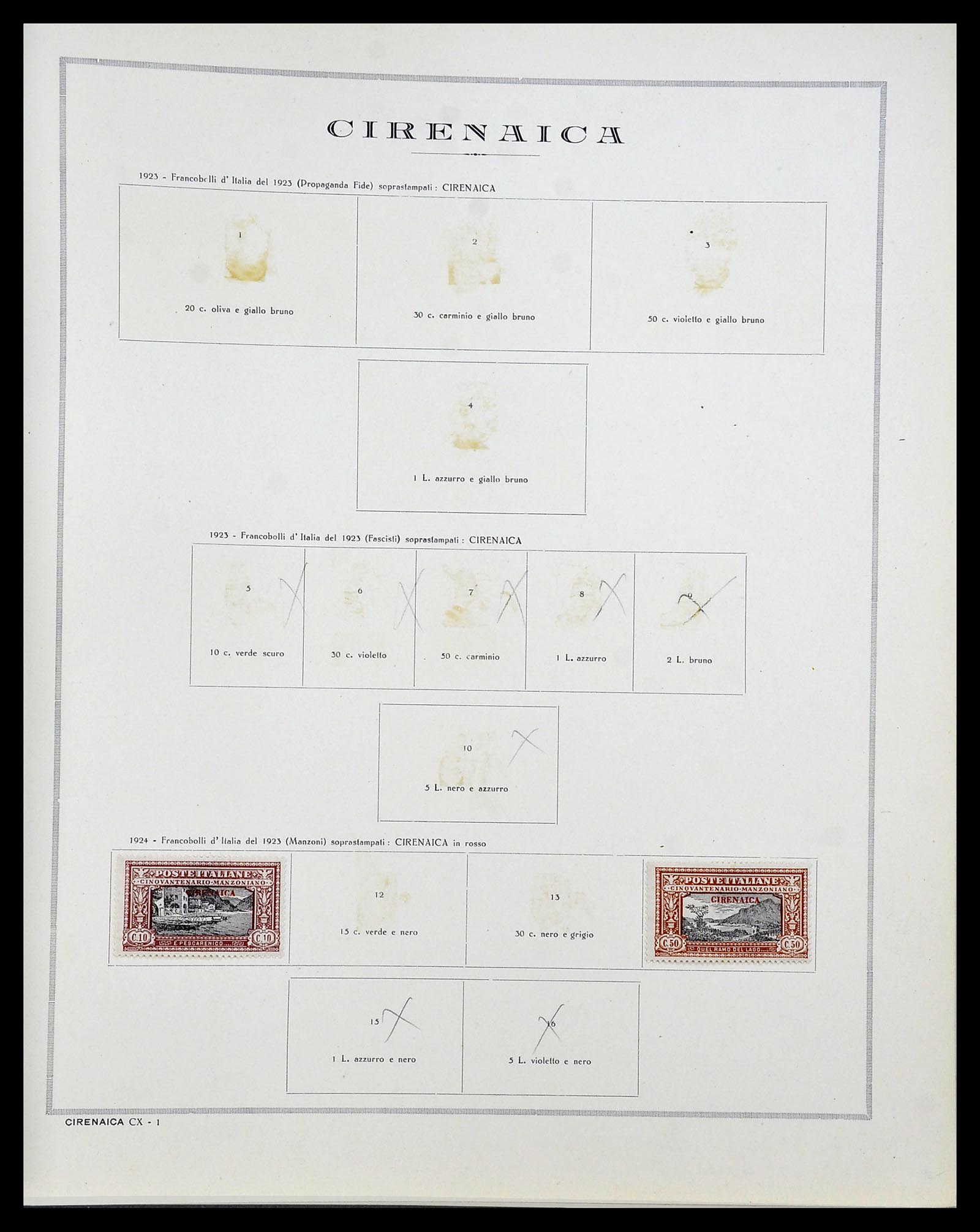34282 040 - Postzegelverzameling 34282 Italië en gebieden 1852-1940.